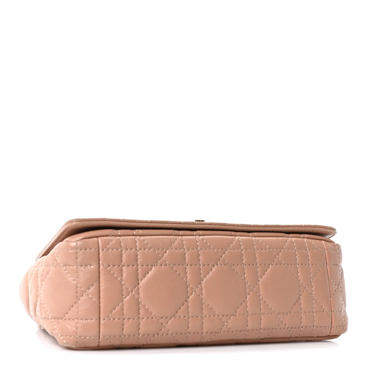 Calfskin Cannage Small Caro Bag Rose De Vents - Image 4