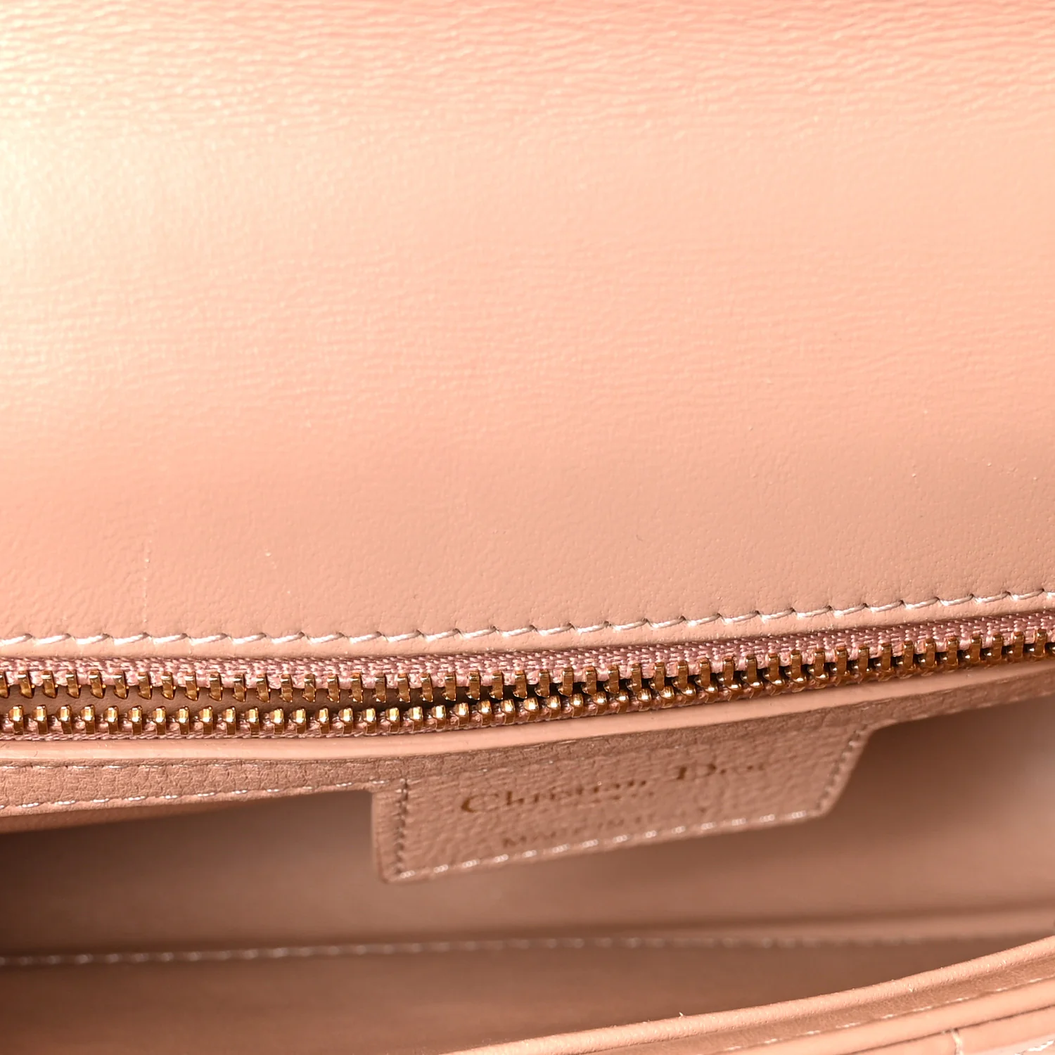 Calfskin Cannage Small Caro Bag Rose De Vents - Image 5