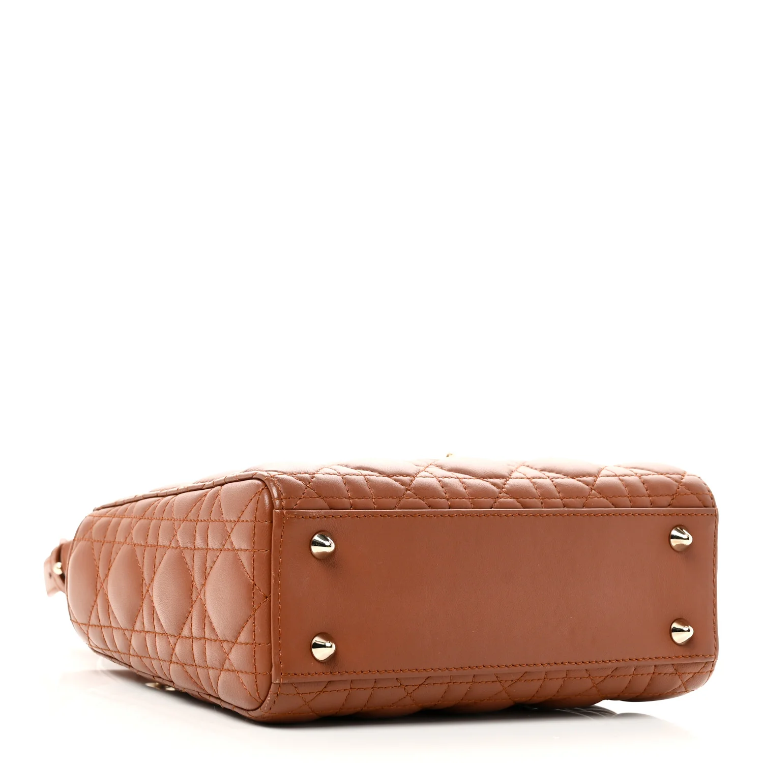 Calfskin Cannage Small My ABCDior Lady Dior Tan - Image 4