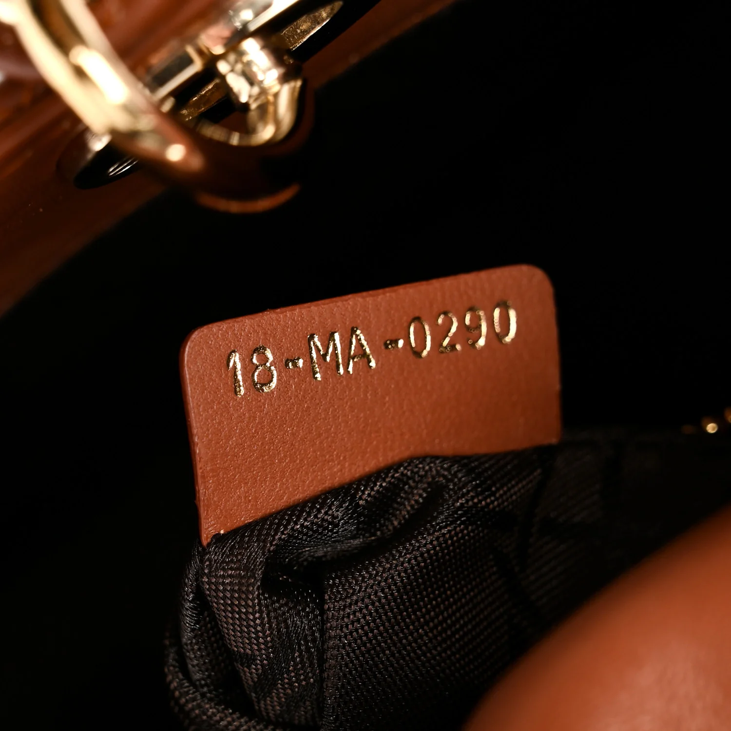 Calfskin Cannage Small My ABCDior Lady Dior Tan - Image 7
