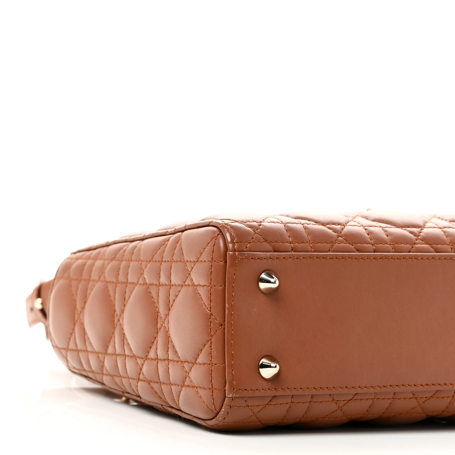 Calfskin Cannage Small My ABCDior Lady Dior Tan - Image 9