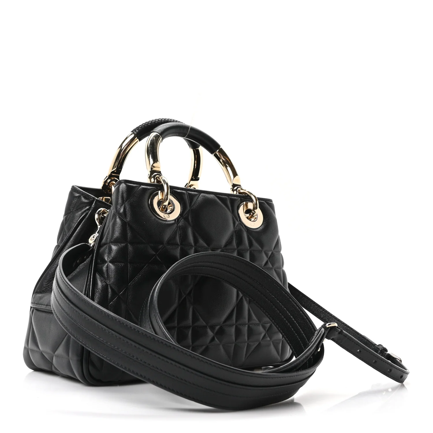 Calfskin Cannage Small The Lady 95.22 Black - Image 2