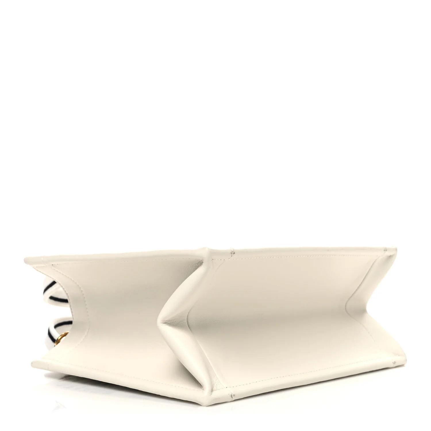 Calfskin Canvas Embroidered Small Dioramour Je Vous Adore Book Tote With Strap White Black Red - Image 3