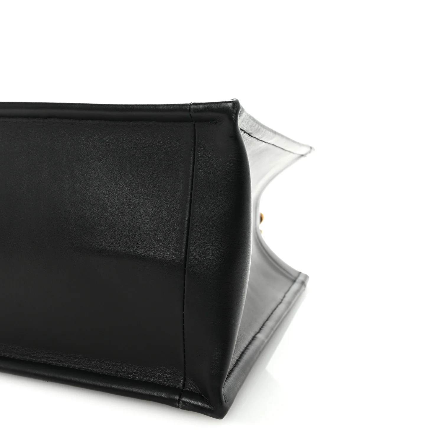 Calfskin Canvas Medium Plan De Paris Book Tote With Strap Black White - Image 9