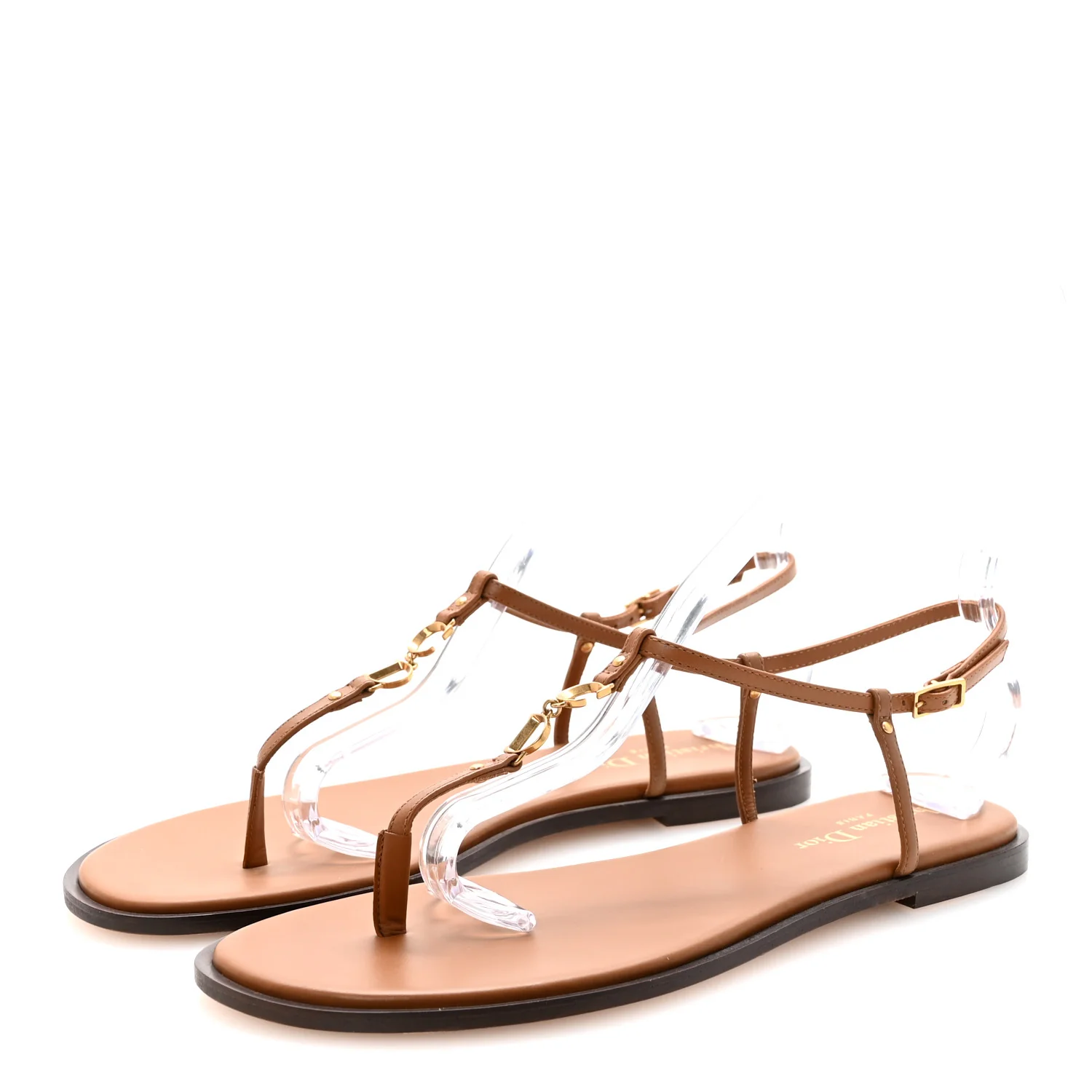 Calfskin C'est Dior Sandals 39 Cuir - Image 4