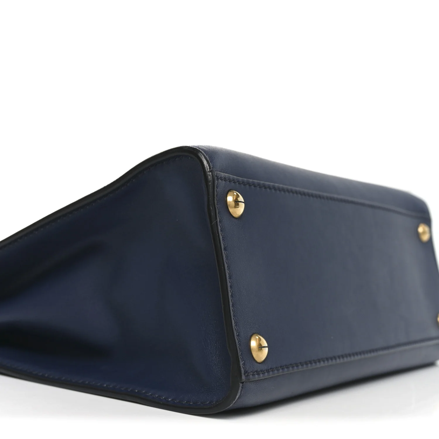 Calfskin Dioraddict Top Handle Navy Blue - Image 8