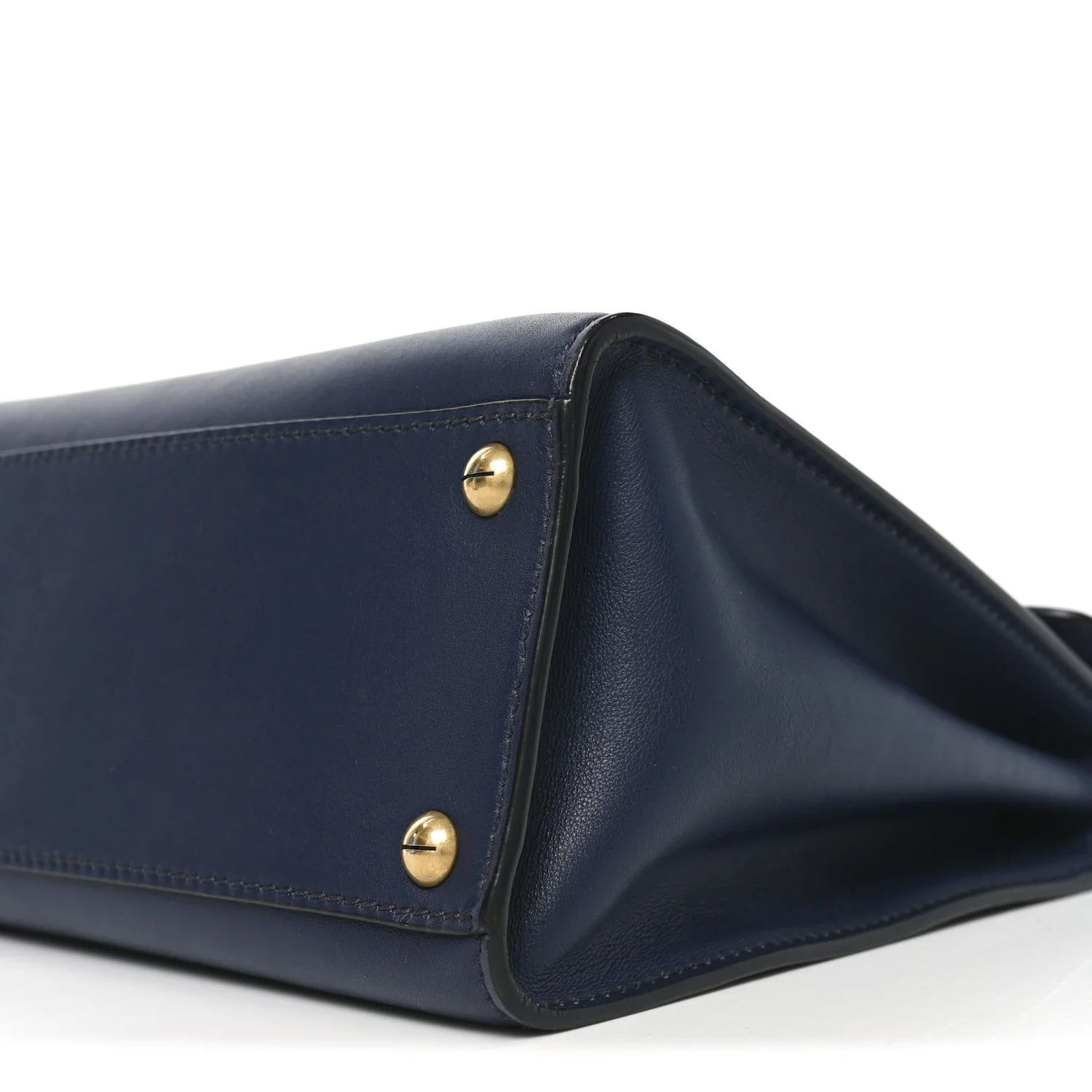 Calfskin Dioraddict Top Handle Navy Blue - Image 9