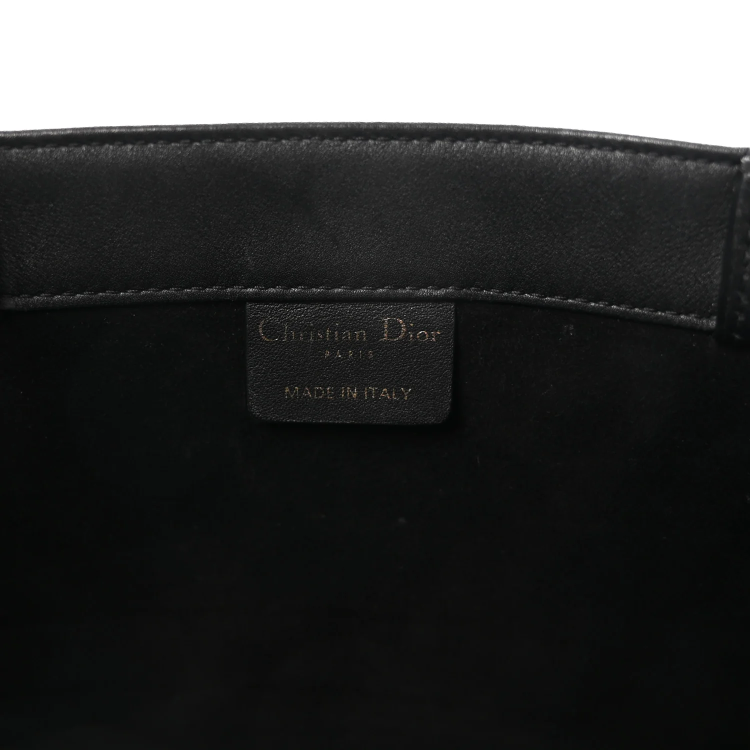 Calfskin Embossed Medium Book Tote Black - Image 6