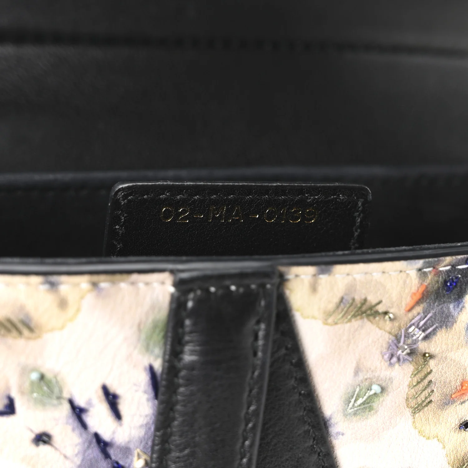 Calfskin Embroidered Kaleidiorscopic Saddle Bag Multicolor - Image 6