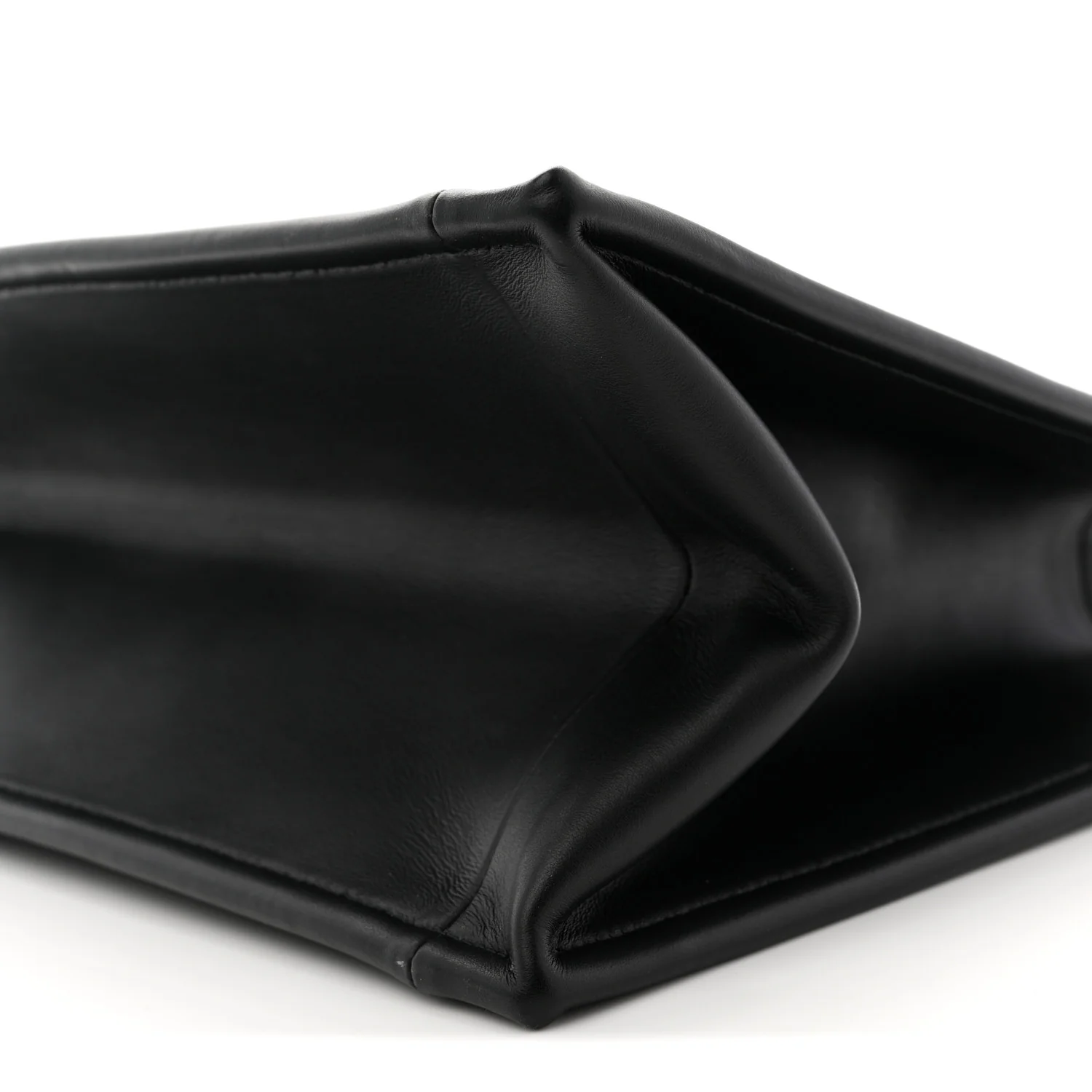 Calfskin Macro Cannage Medium Book Tote Black - Image 9