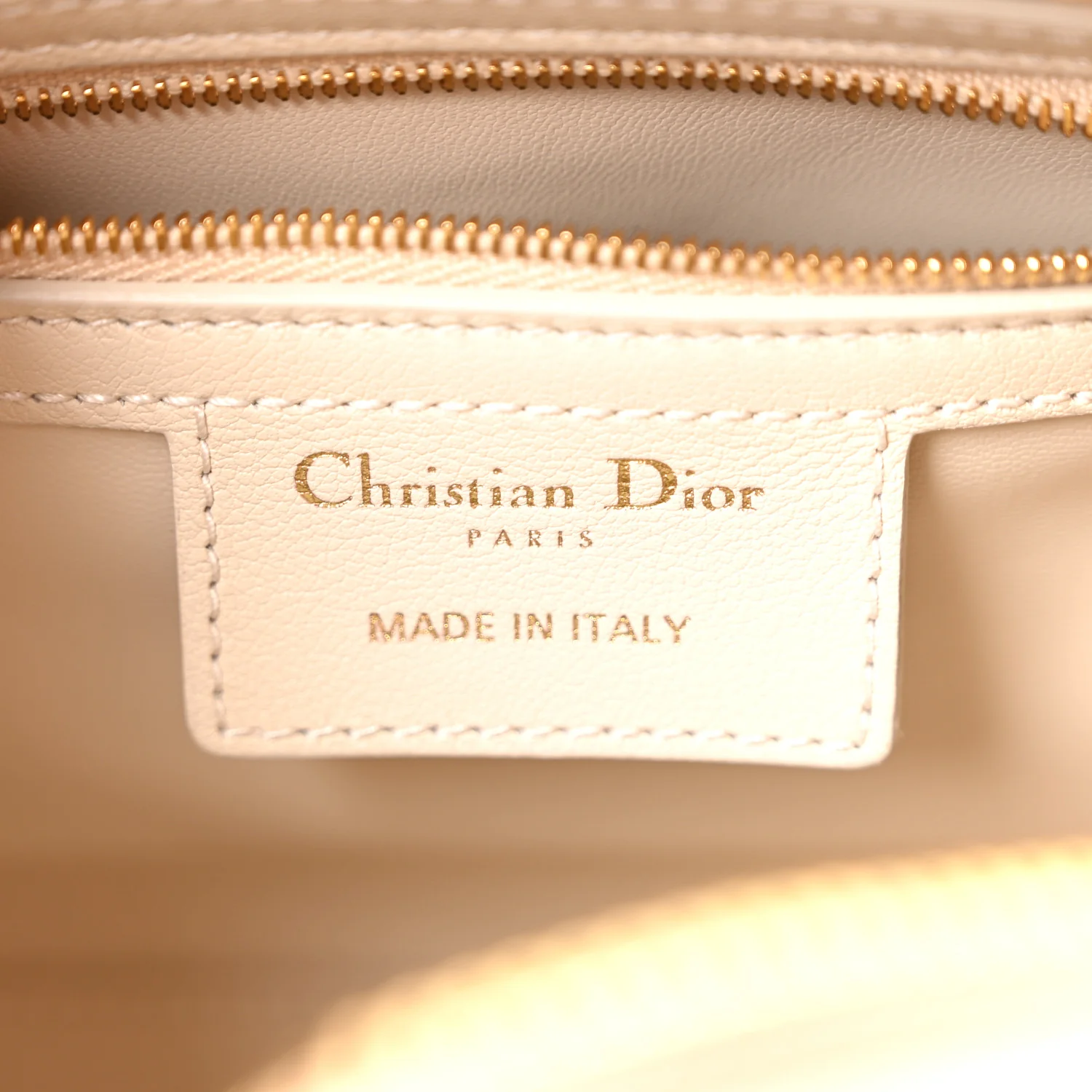 Calfskin Macrocannage Groove 20 Bag Dusty Ivory - Image 5