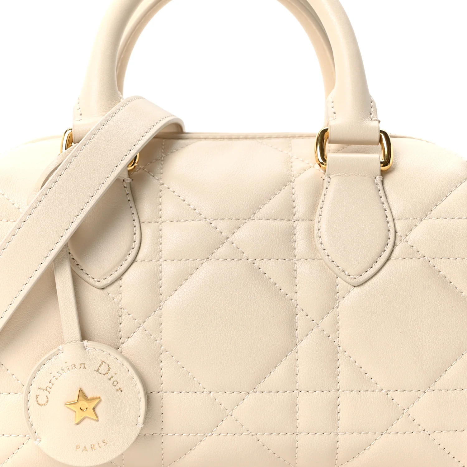 Calfskin Macrocannage Groove 20 Bag Dusty Ivory - Image 7
