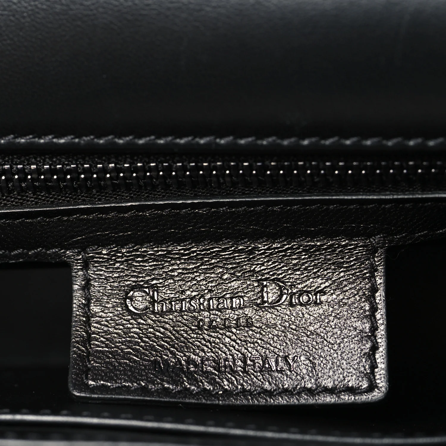 Calfskin Macrocannage Large Caro Bag Black - Image 6