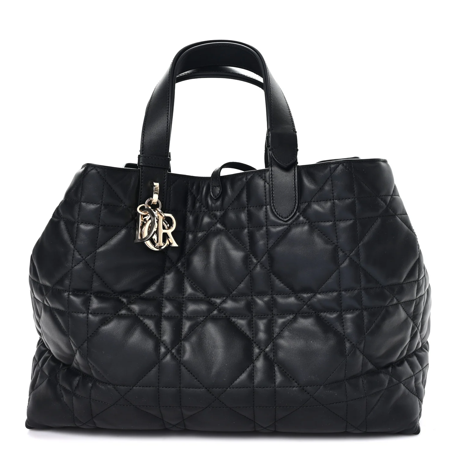 Calfskin Macrocannage Large Toujours Black