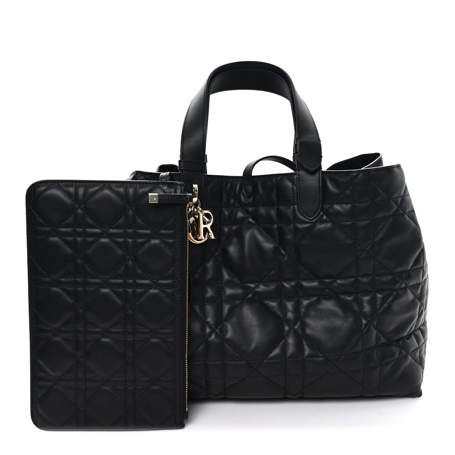 Calfskin Macrocannage Large Toujours Black - Image 12
