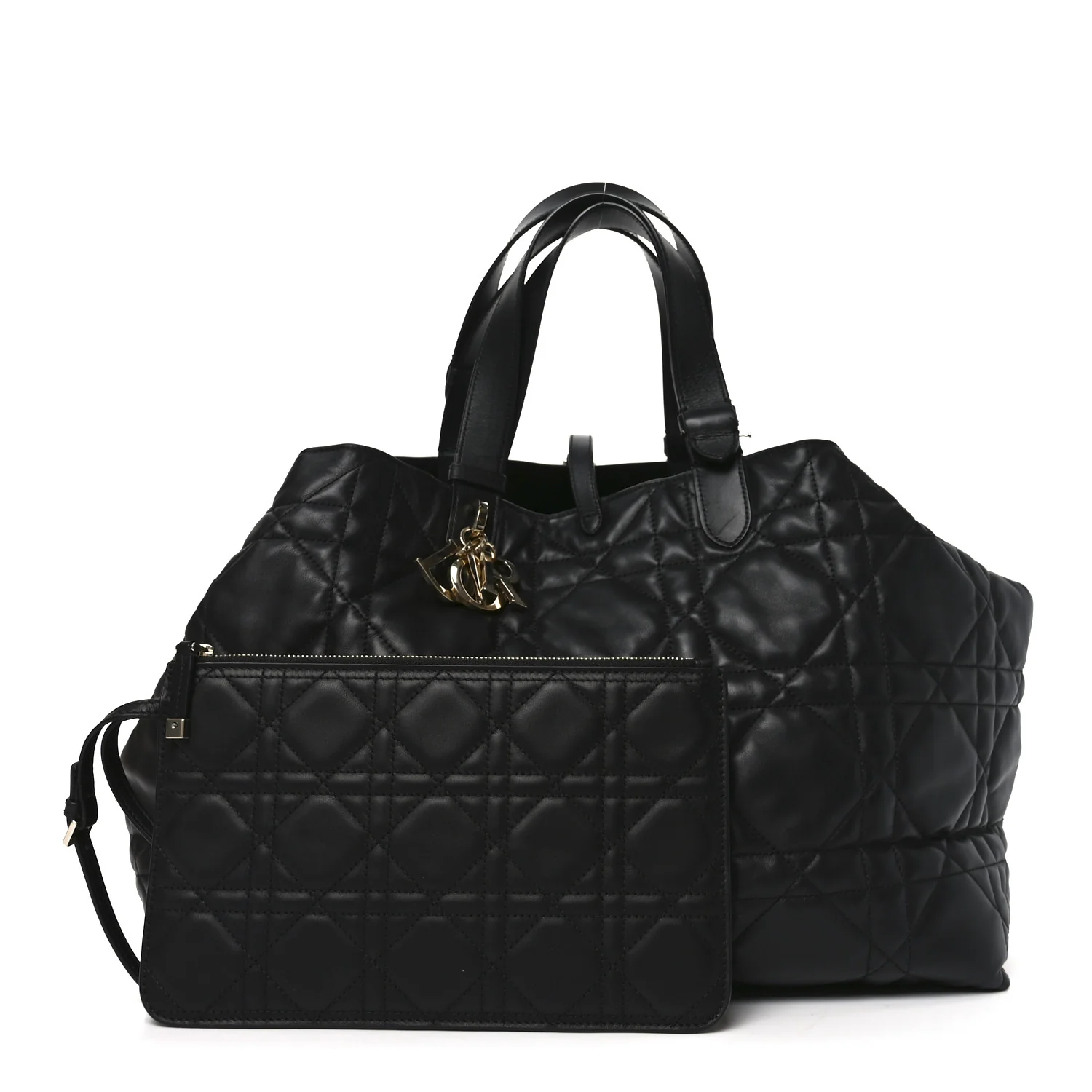 Calfskin Macrocannage Large Toujours Black - Image 3