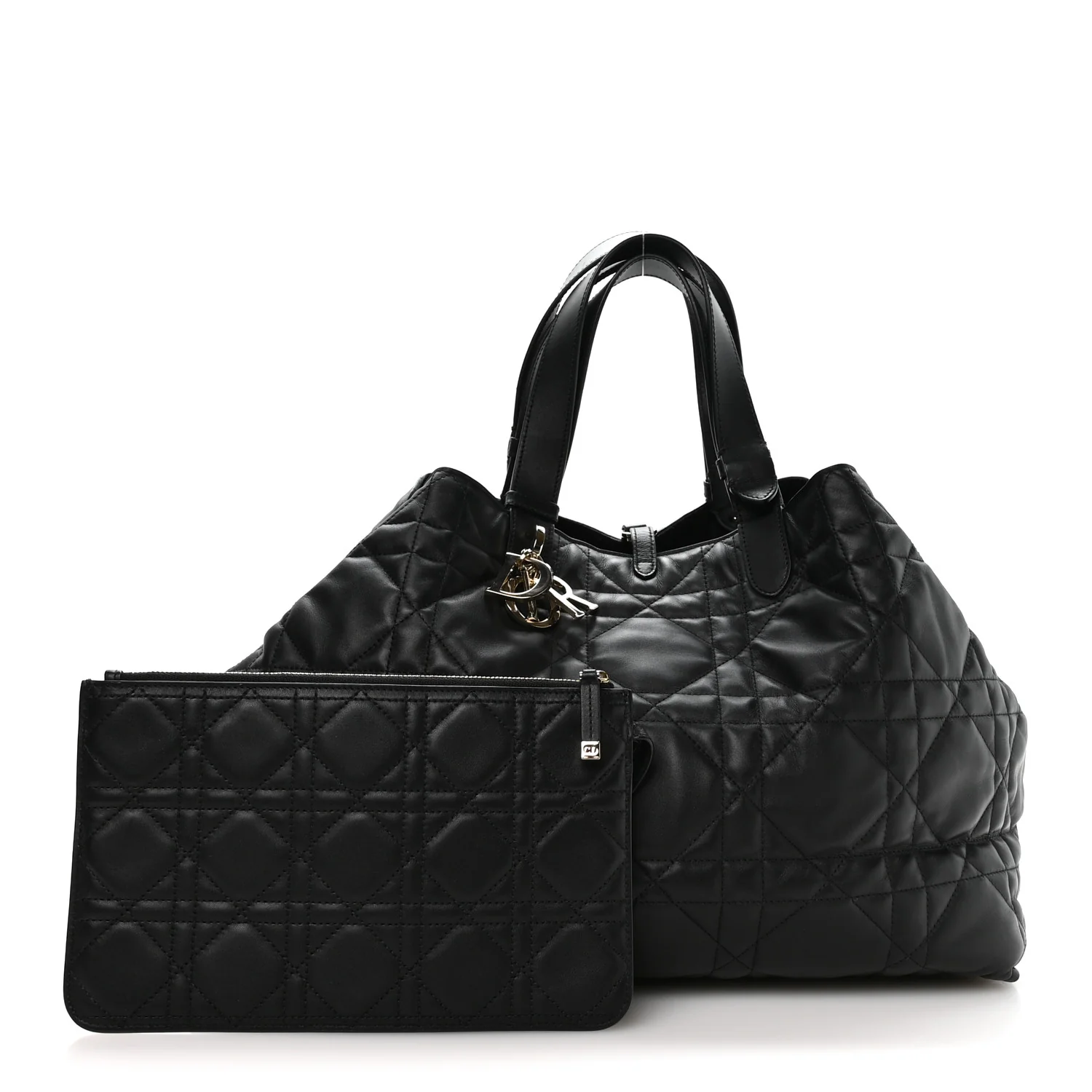Calfskin Macrocannage Large Toujours Black - Image 3