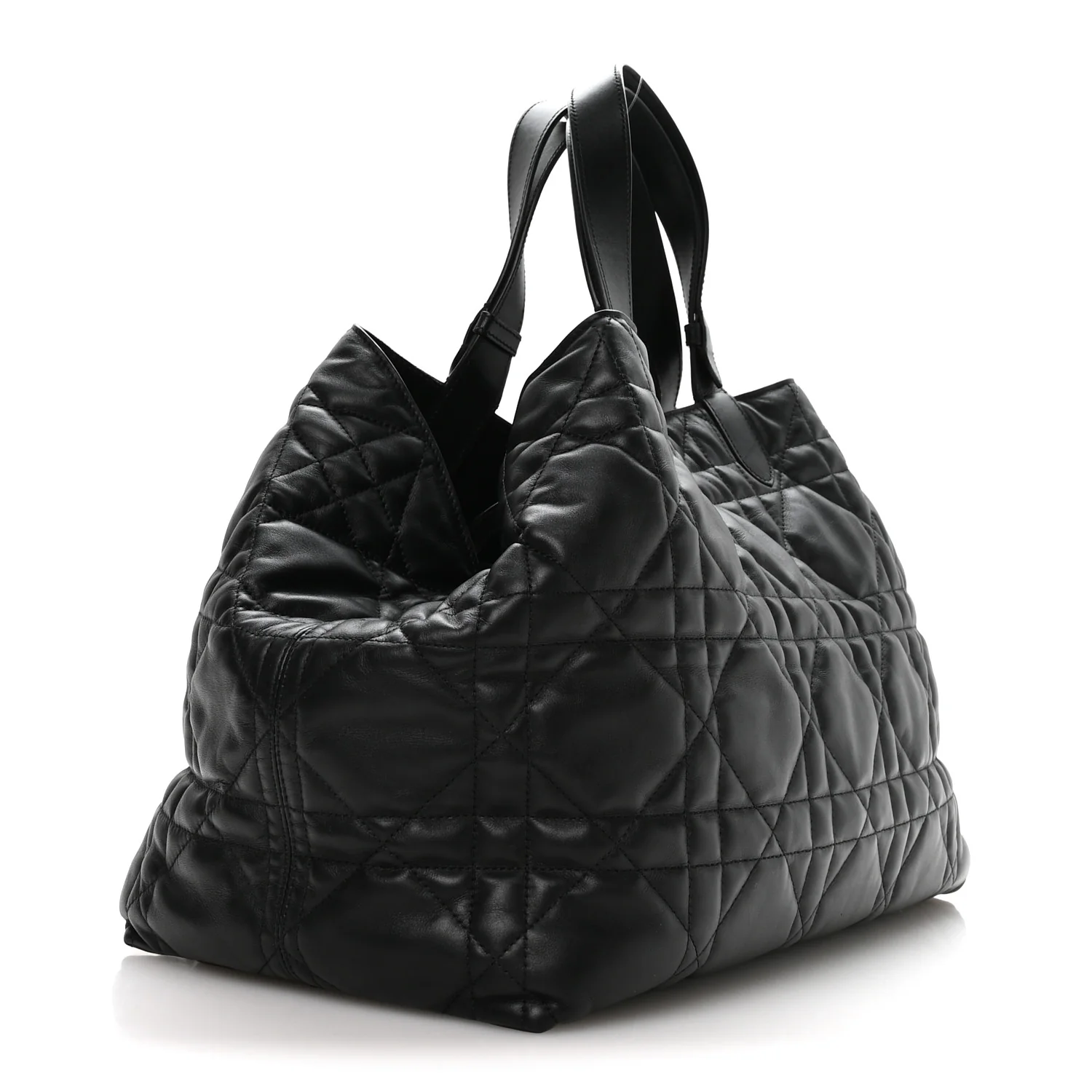Calfskin Macrocannage Large Toujours Black - Image 4