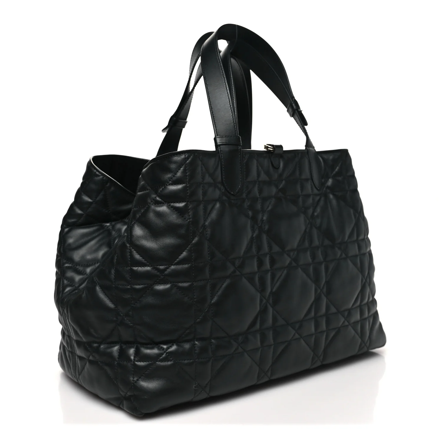 Calfskin Macrocannage Large Toujours Black - Image 4