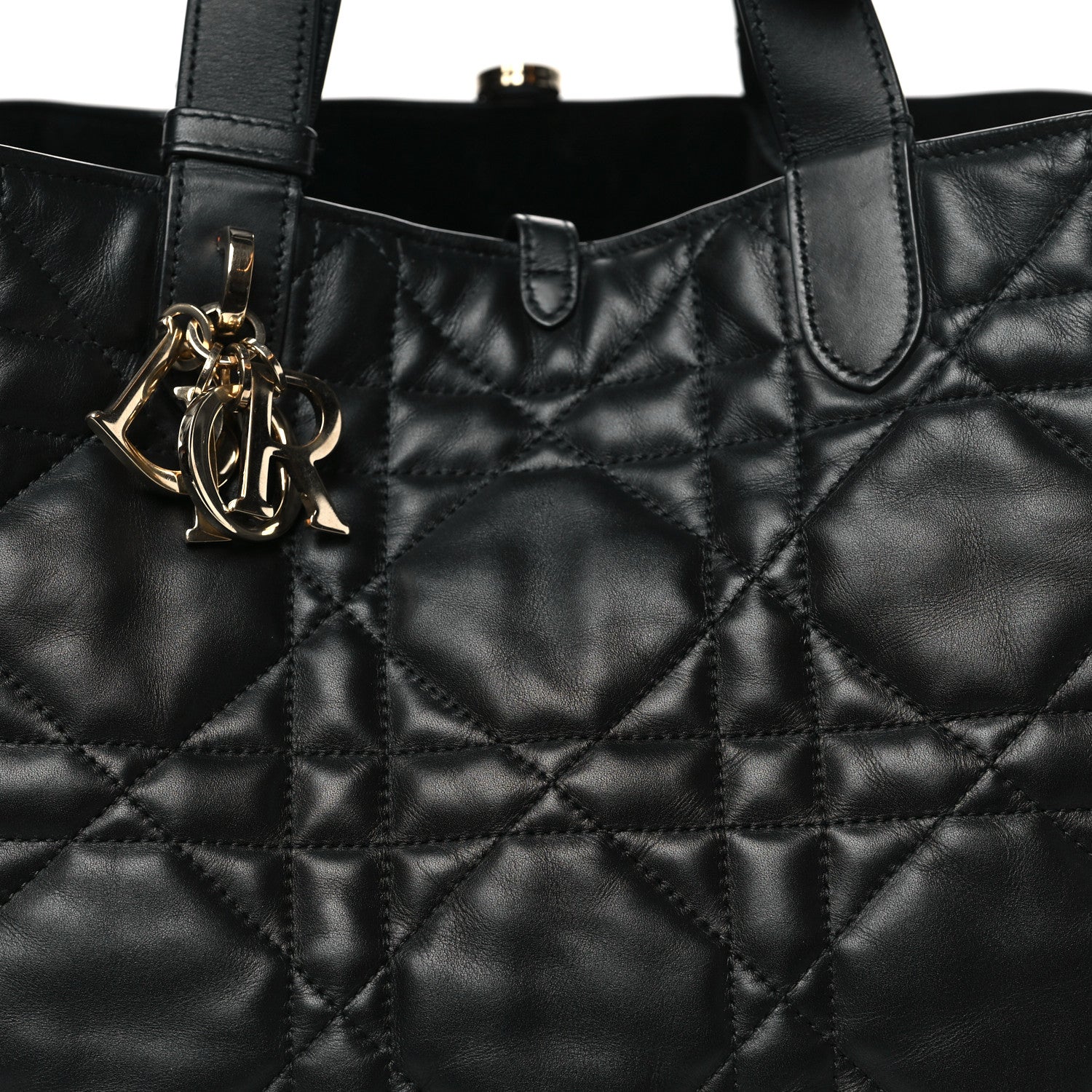 Calfskin Macrocannage Large Toujours Black - Image 9