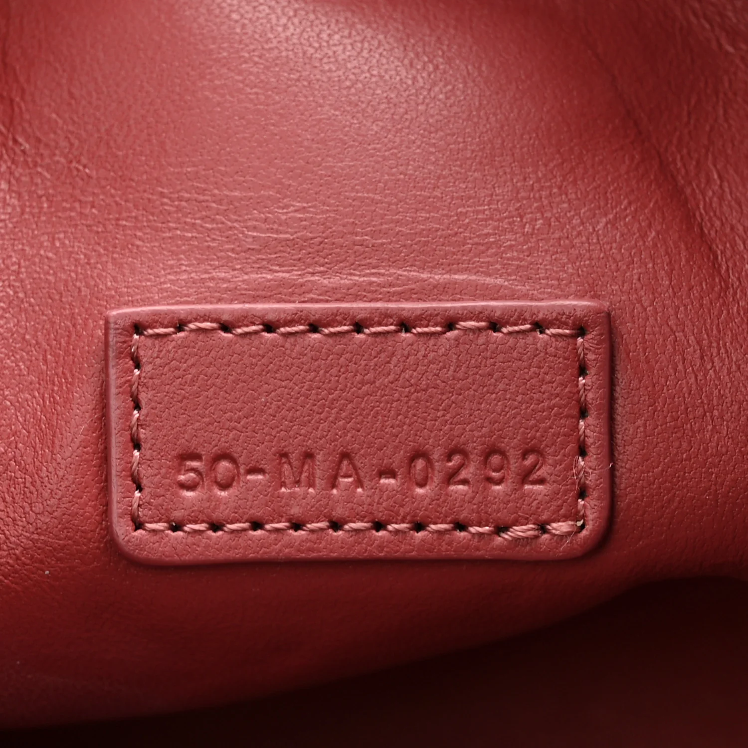 Calfskin Macrocannage Medium Diortravel Nomad Pouch Rust - Image 7