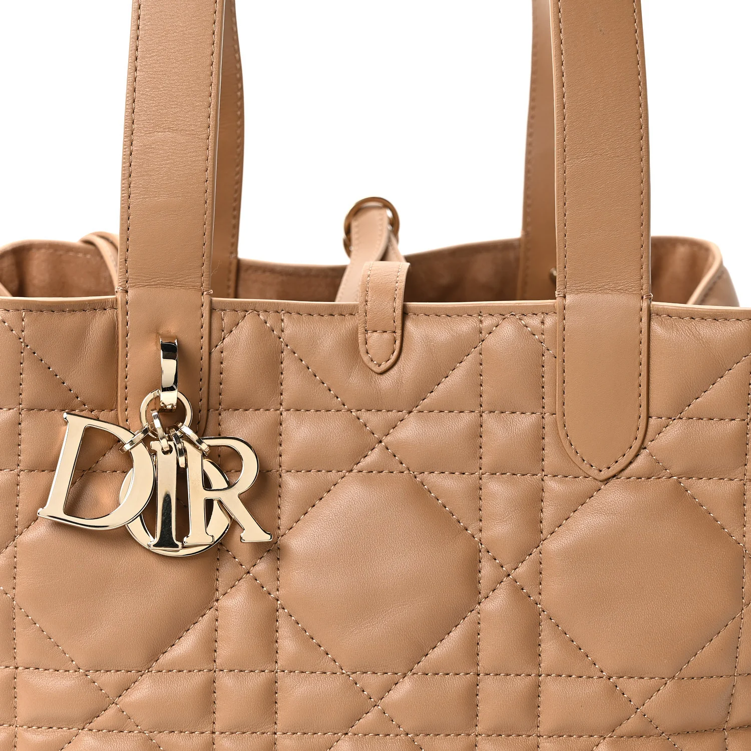 Calfskin Macrocannage Medium Toujour Powder Tan - Image 9