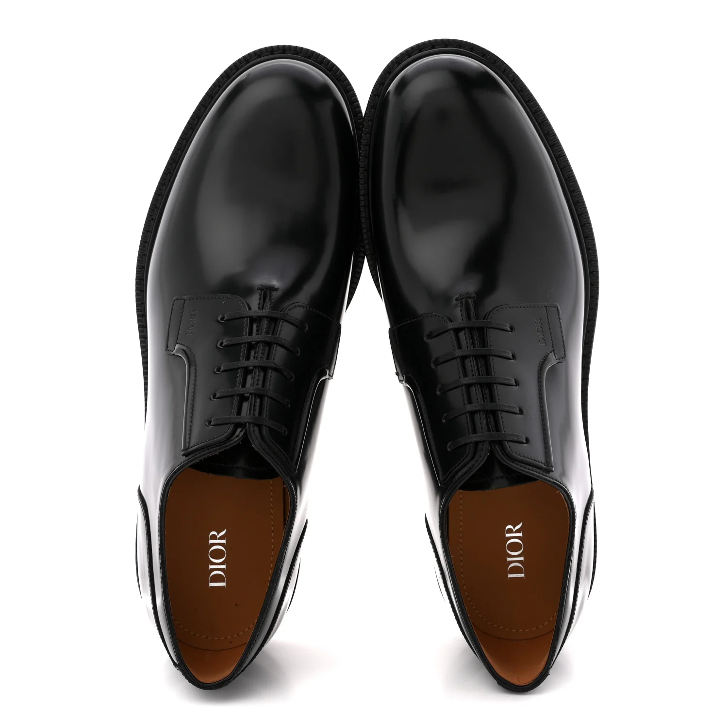 Calfskin Mens Derby Evidence Shoes 43 Black - Image 2