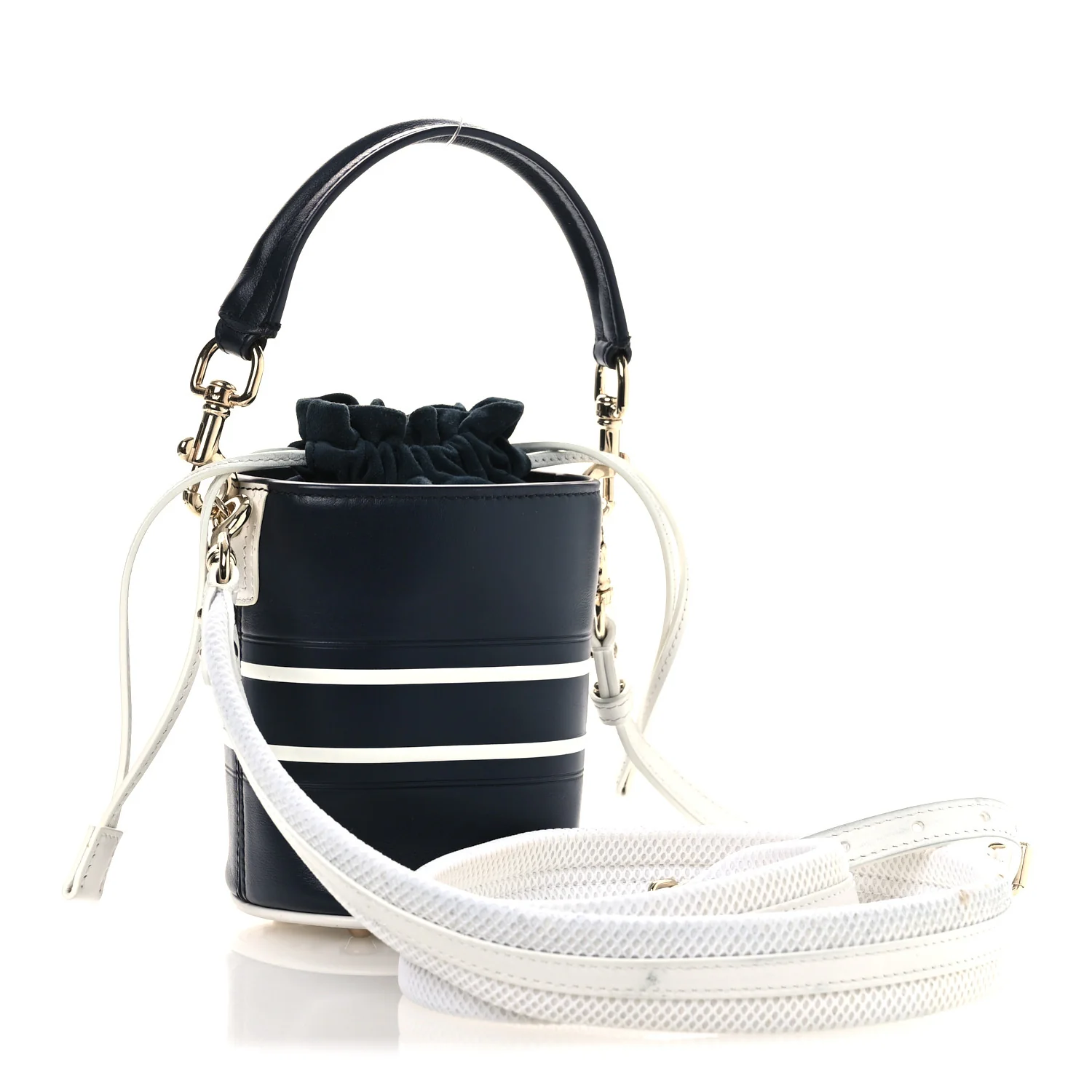 Calfskin Micro Dior Vibe Bucket Blue - Image 3