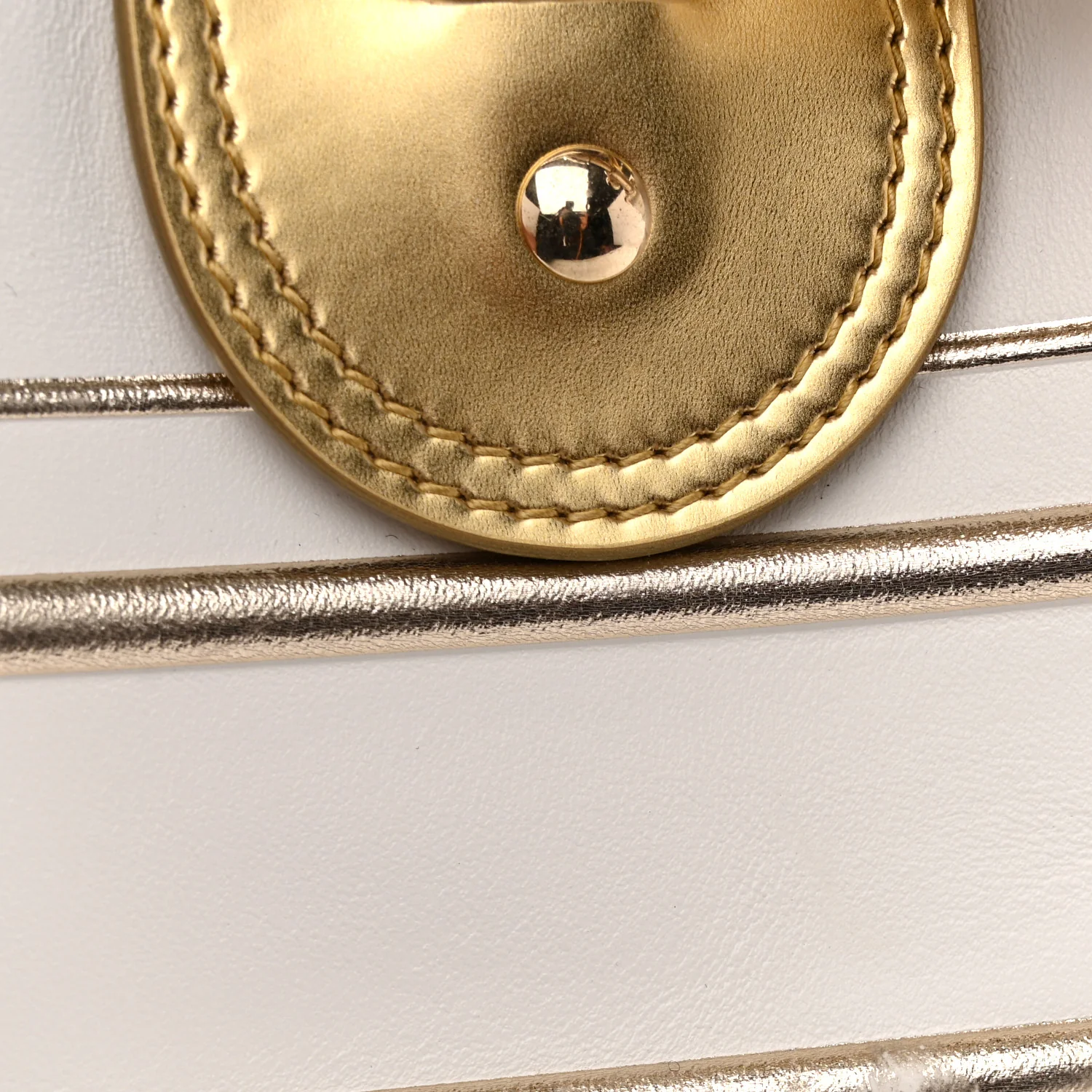 Calfskin Padded Macrocannage Medium Dior Vibe Zip Bowling Bag White Gold - Image 11