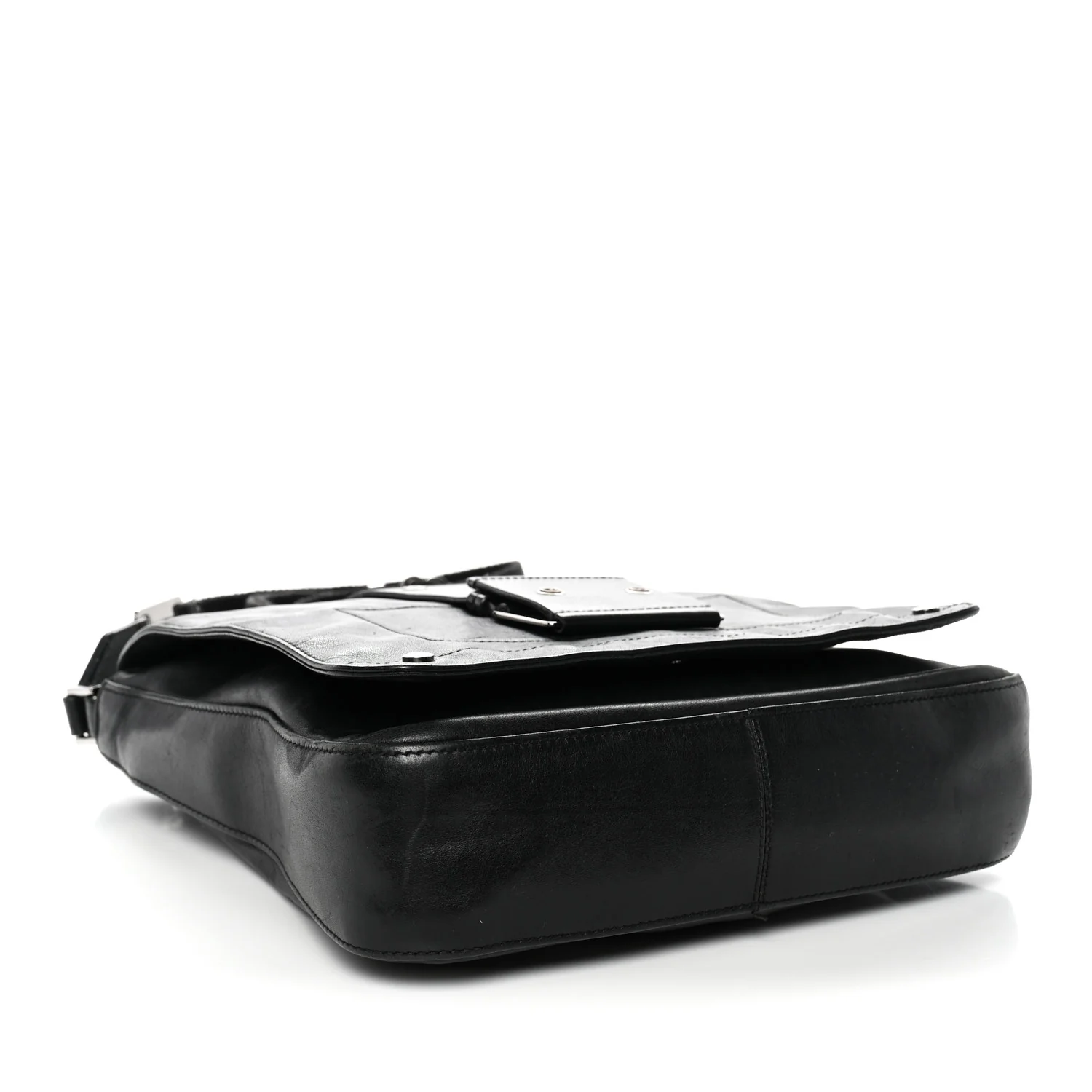 Calfskin Street Chic Messenger Black - Image 3