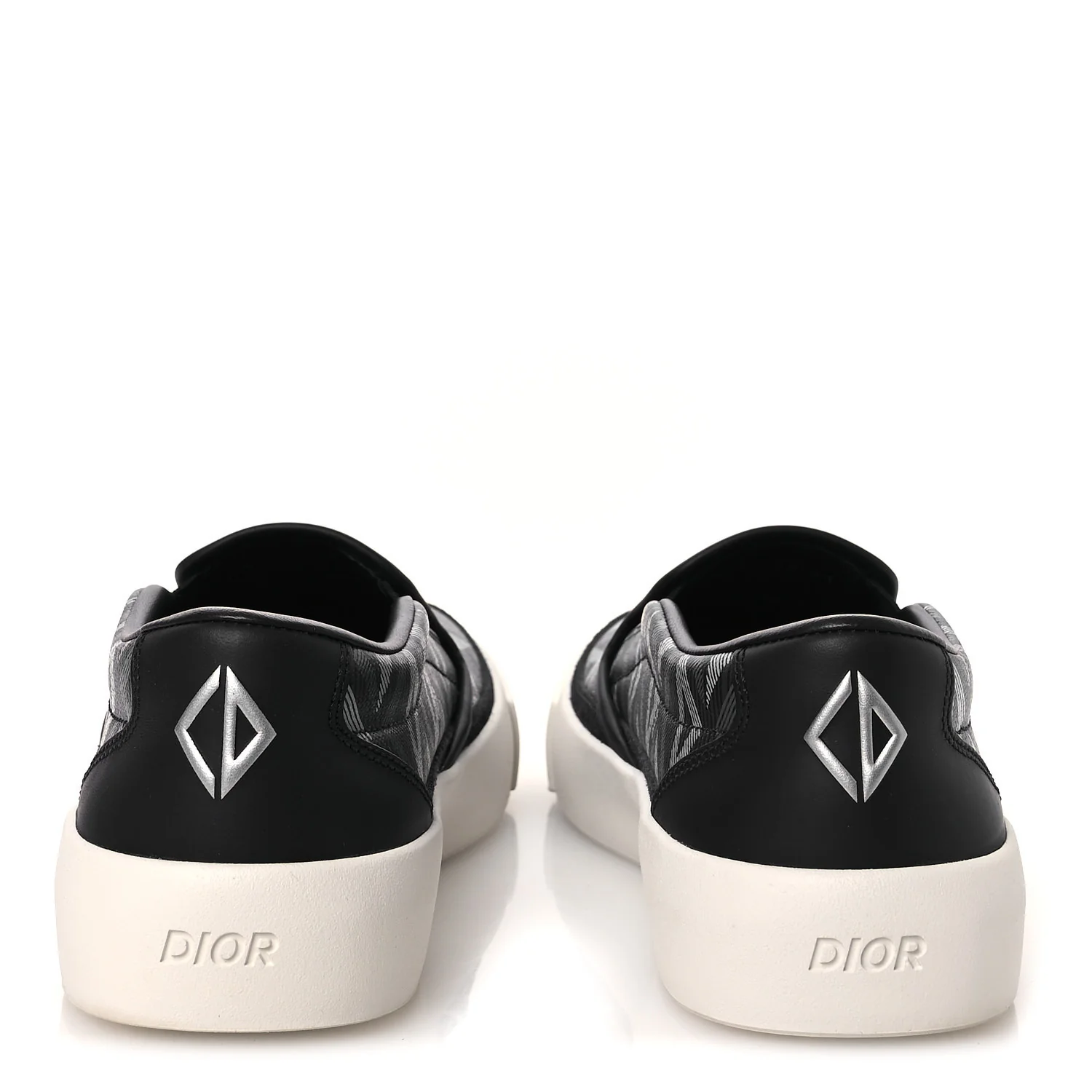 Canvas CD Diamond Mens Slip On Sneakers 41 Navy - Image 6