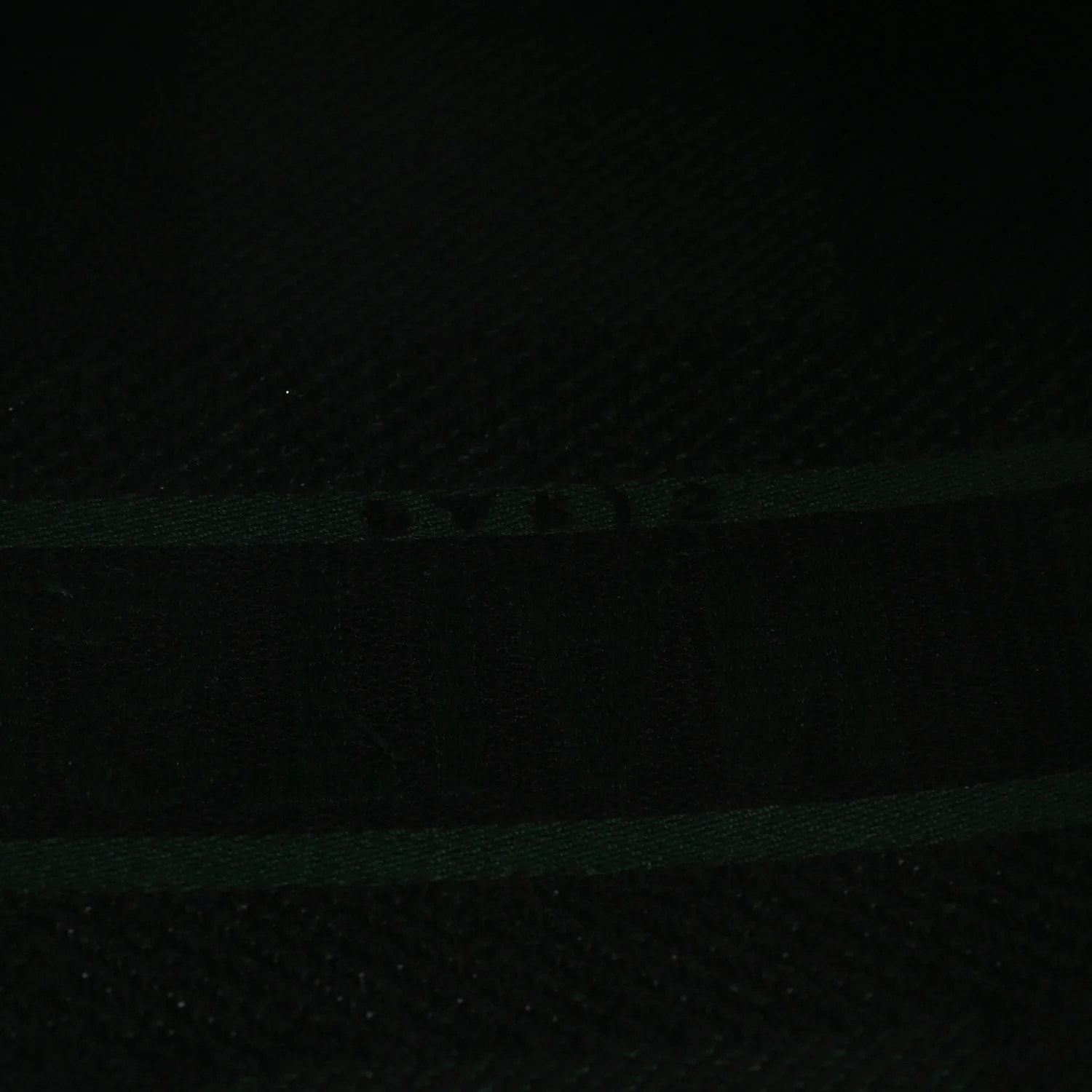 Canvas Embroidered Large Checkered Book Tote Black Green - Image 11
