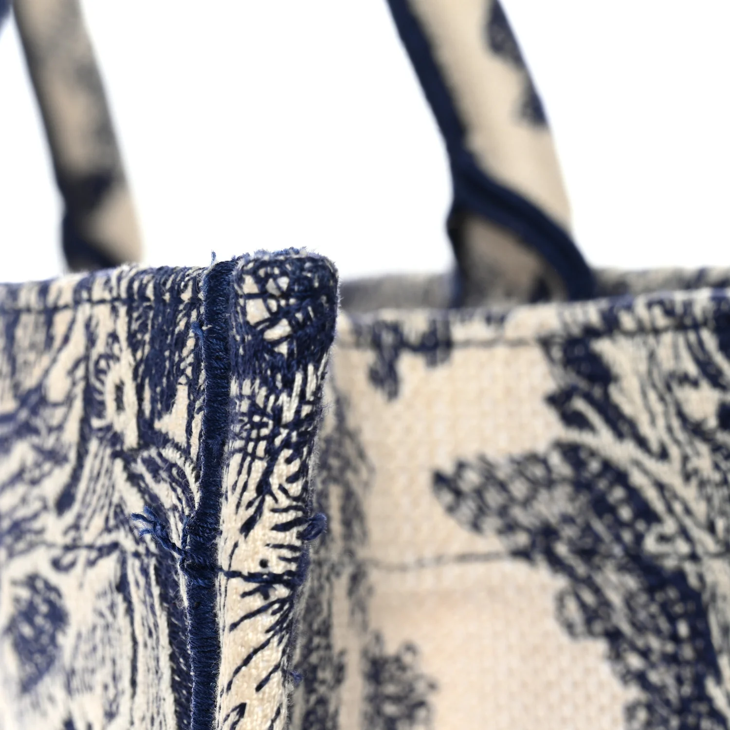 Canvas Embroidered Large Dioriviera Toile De Jouy Book Tote Blue - Image 21