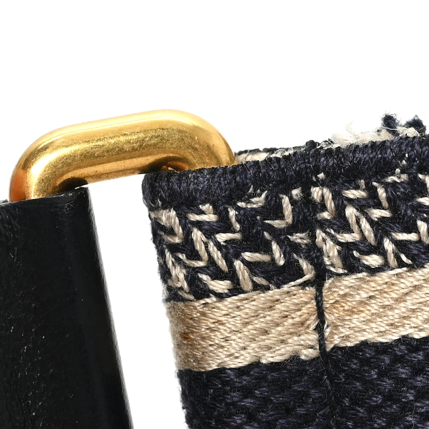 Canvas Embroidered Shoulder Strap Blue - Image 5