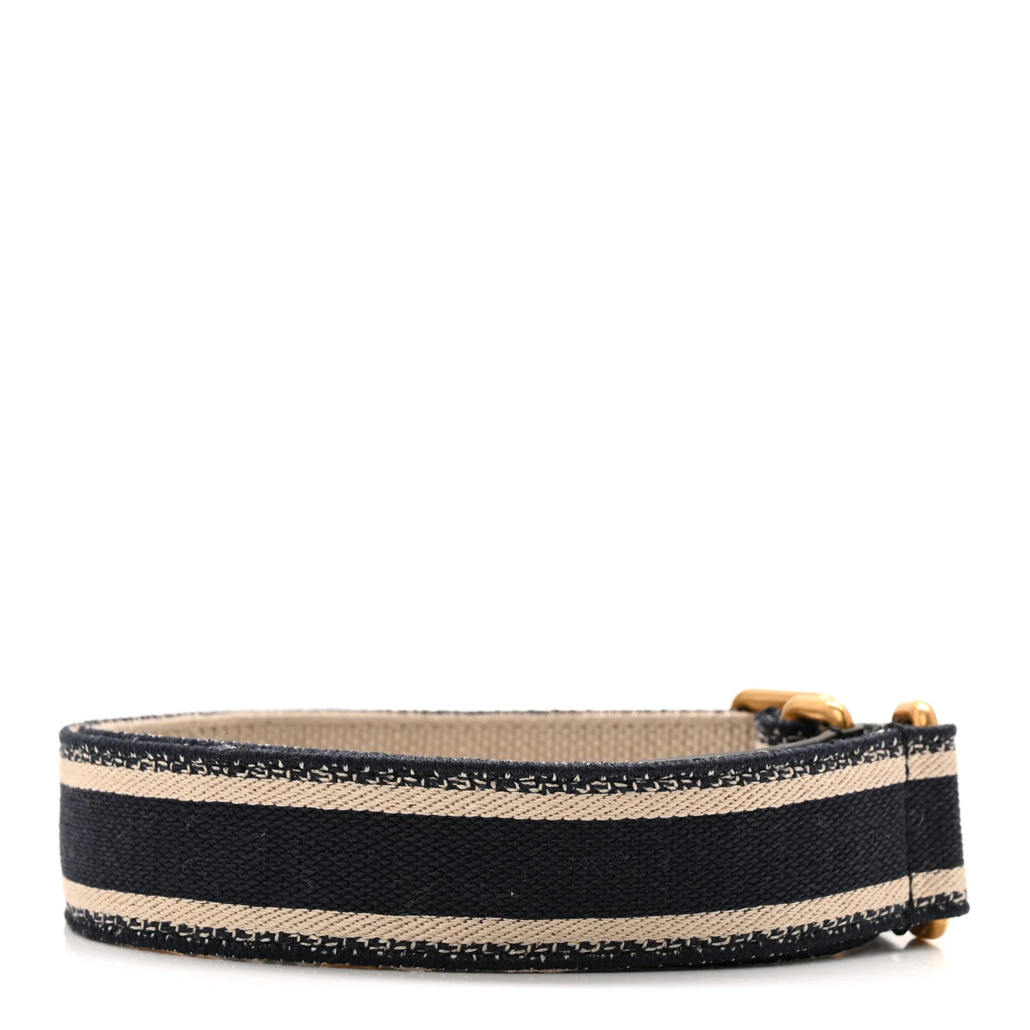 Canvas Embroidered Shoulder Strap Blue - Image 2