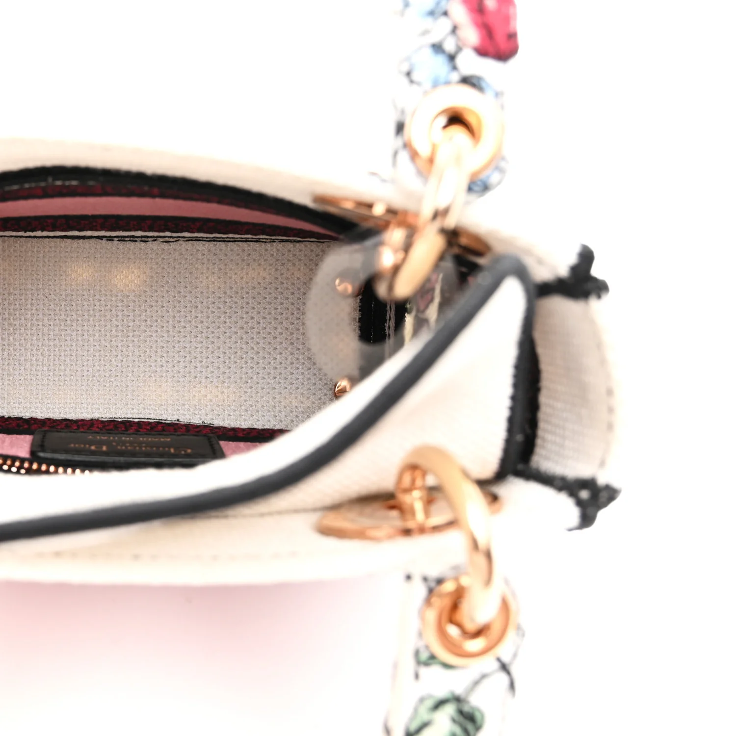 Canvas Florilegio Embroidered Mini Lady D-Lite White Multicolor - Image 5
