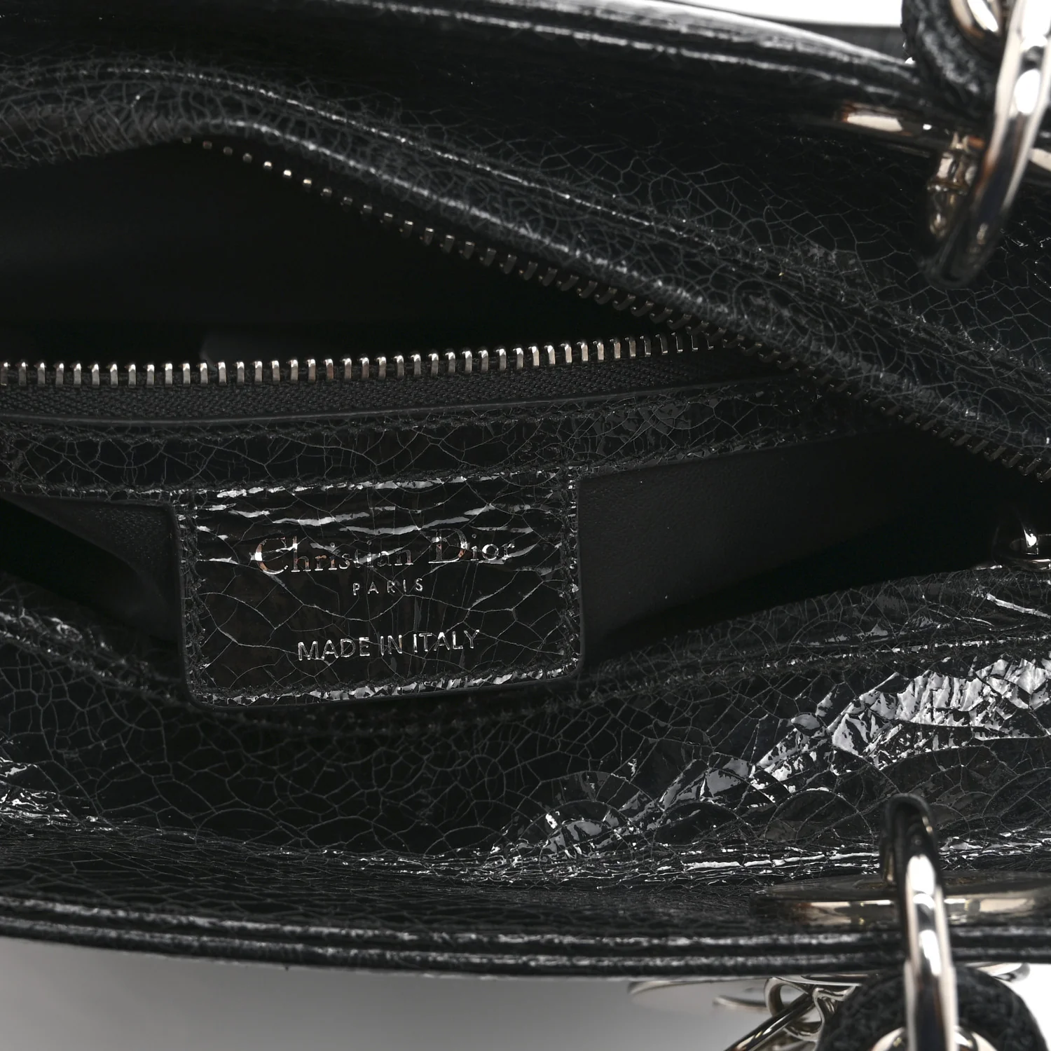 Ceramic Effect Deerskin Jeweled Swan Lady Dior Black - Image 6