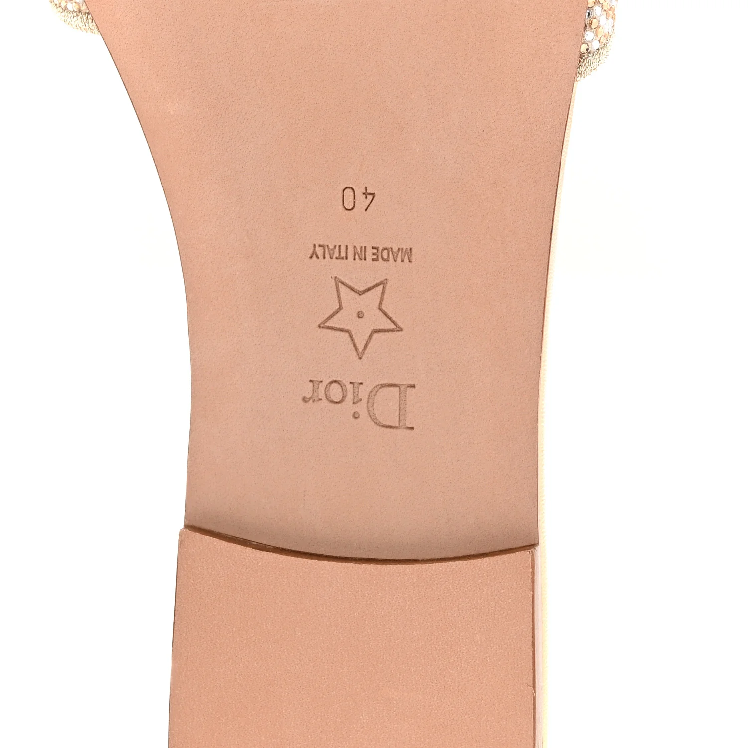 Cotton Strass Embroidered Dway Slide Sandals 40 Gold - Image 7