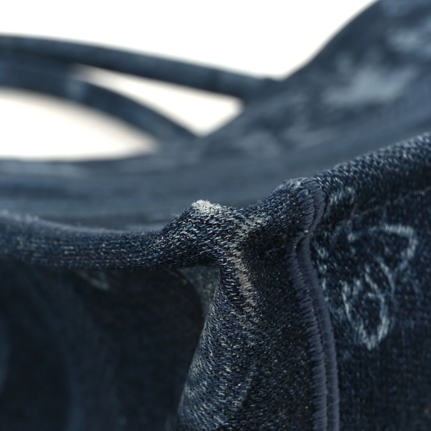 Denim Flowers Embroidered Medium Book Tote Blue - Image 12