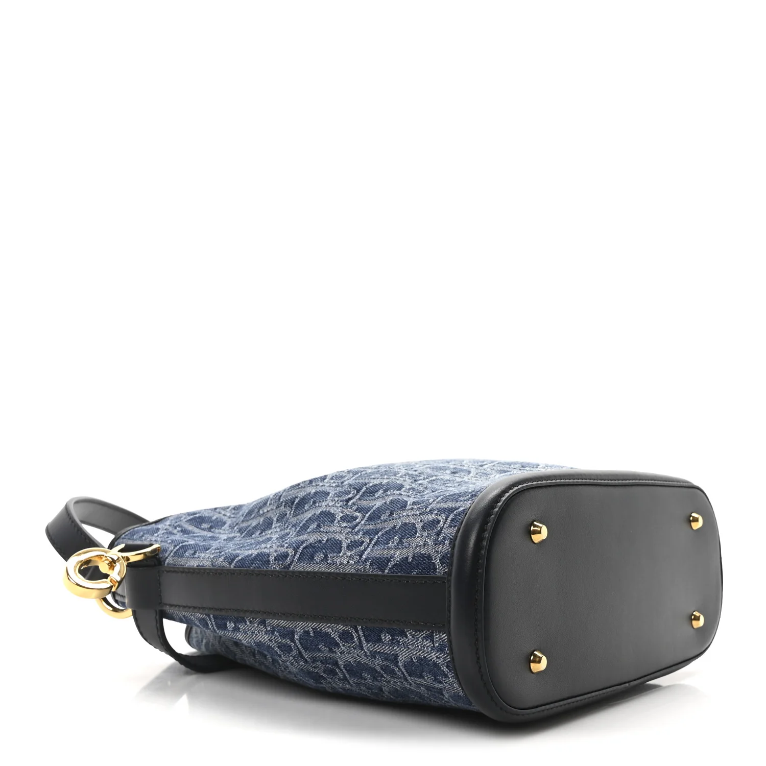 Denim Jacquard Oblique C'est Dior Bucket Bag Blue - Image 6