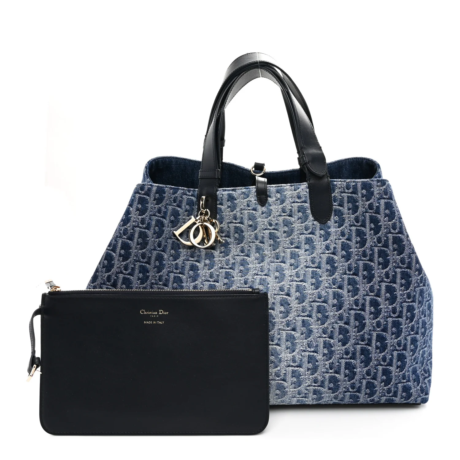 DIOR Denim Jacquard Oblique Large Toujours Blue - Image 3