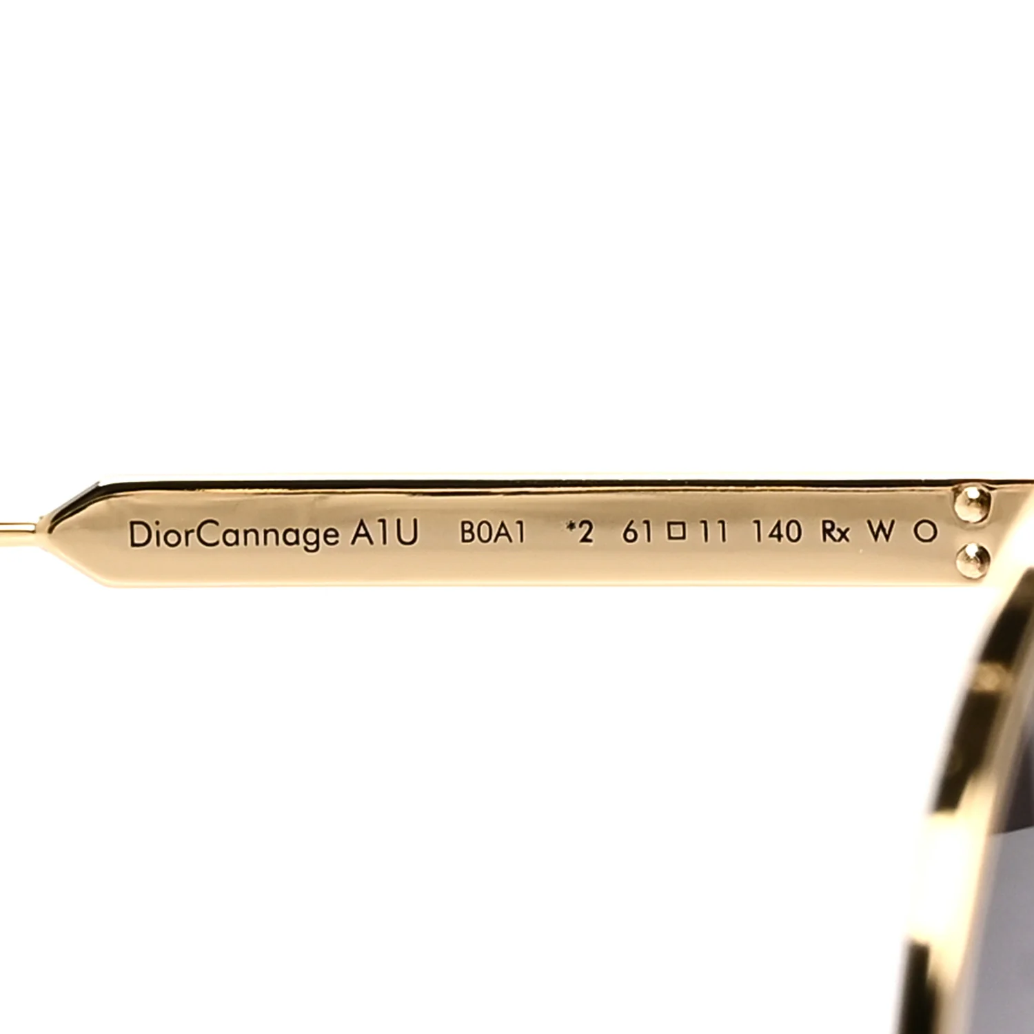 DiorCannage A1U Metal Sunglasses Gold - Image 6