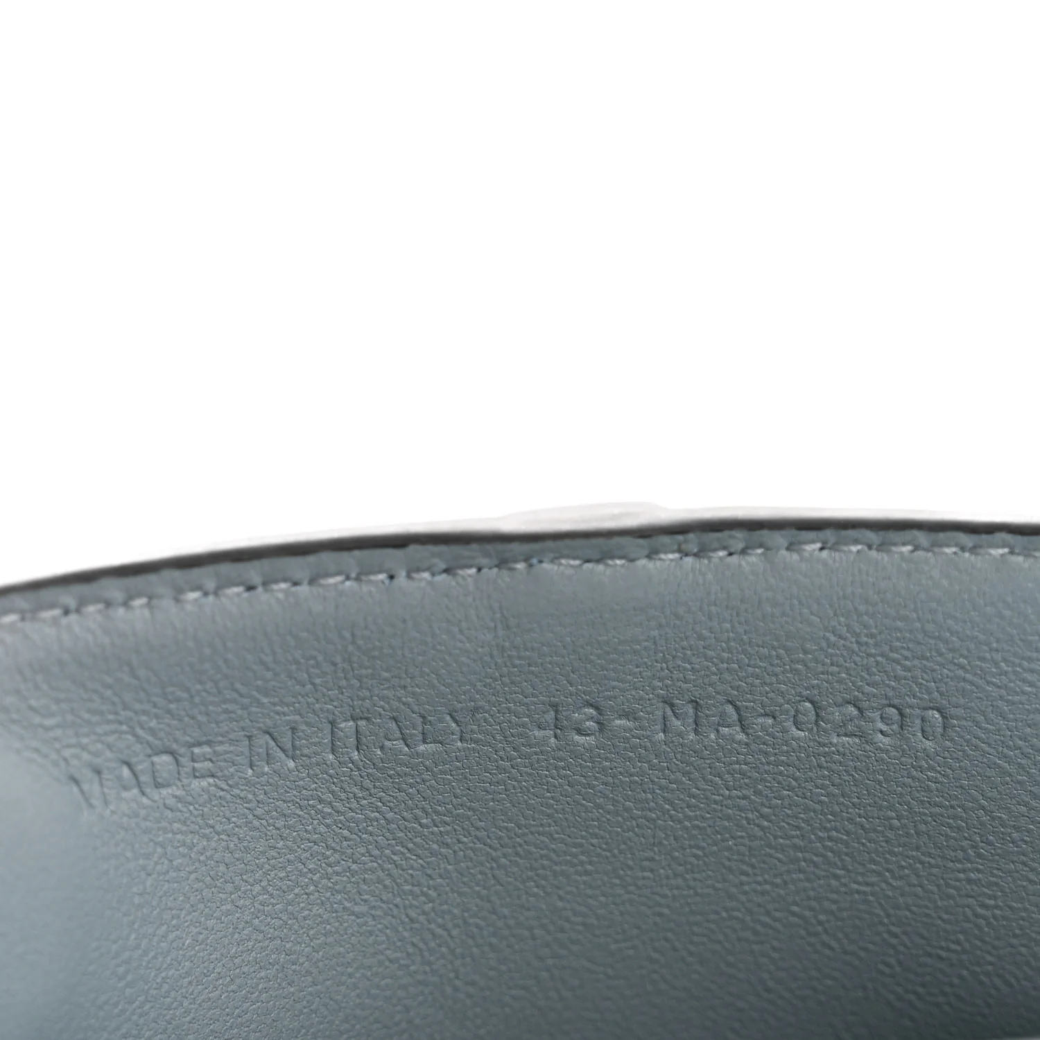 Goatskin Nano Saddle Chain Pouch Blue - Image 7