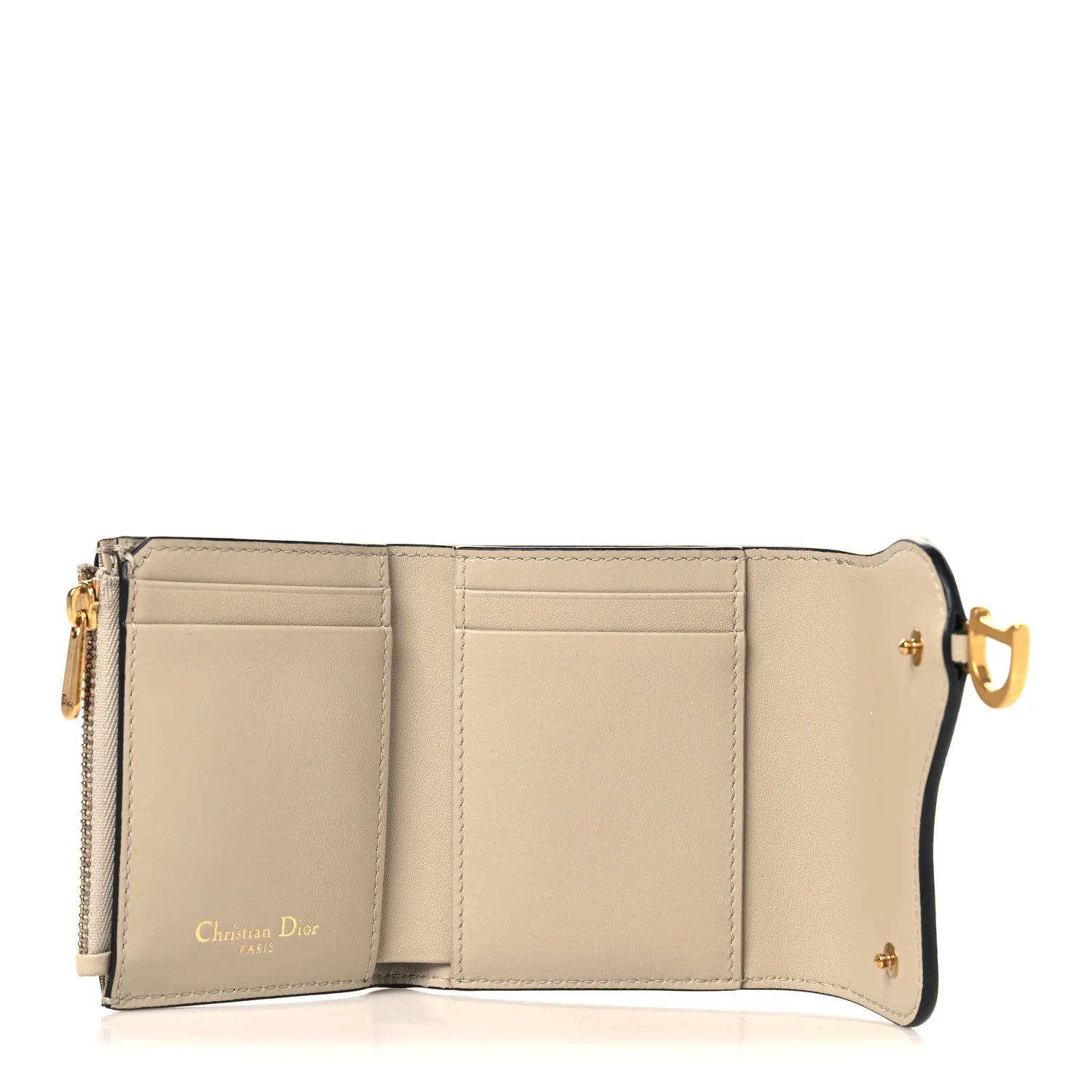 Goatskin Saddle Lotus Wallet Sand - Image 5
