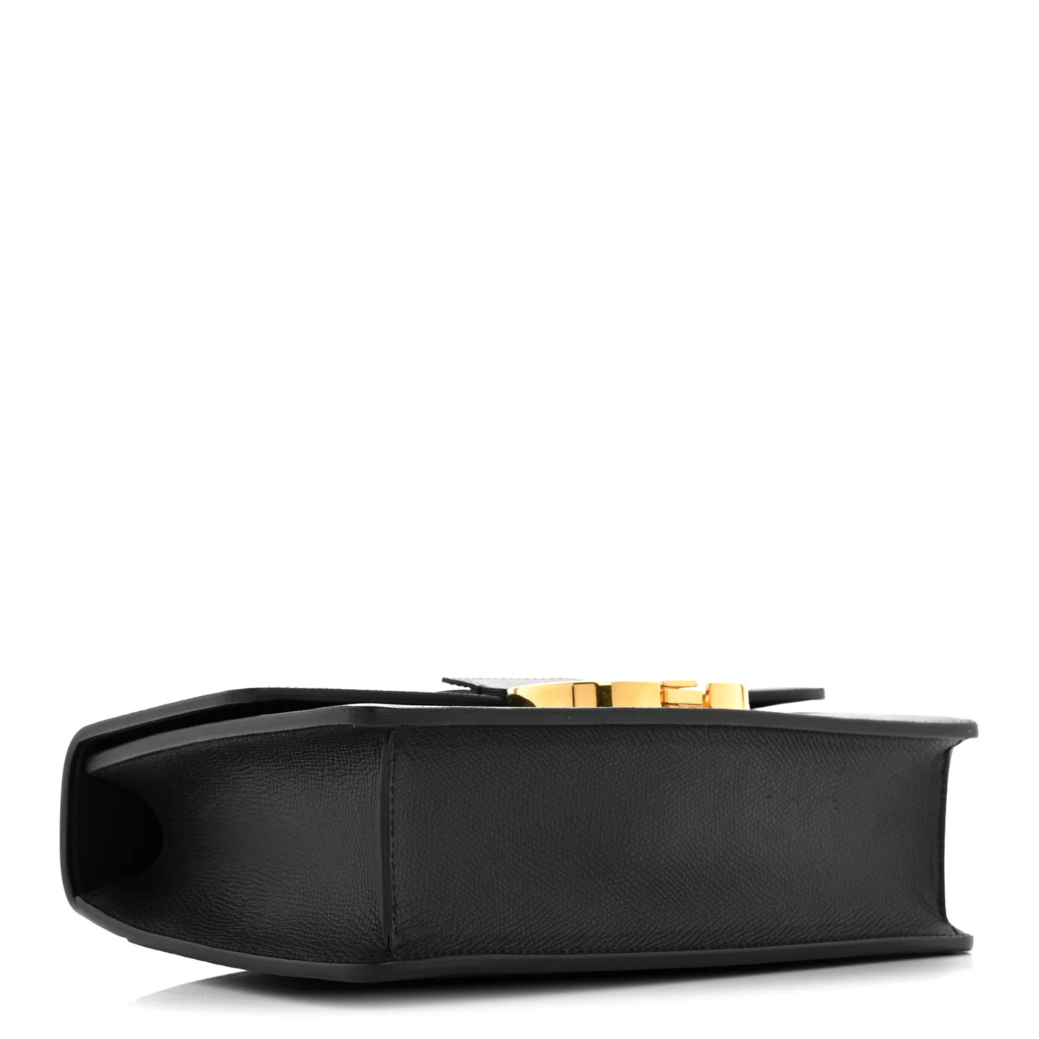 Grained Calfskin 30 Montaigne Flap Bag Black - Image 4