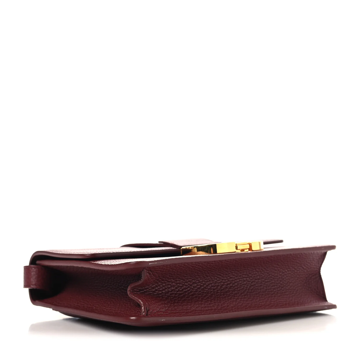 Grained Calfskin 30 Montaigne Flap Bag Red Brick - Image 3