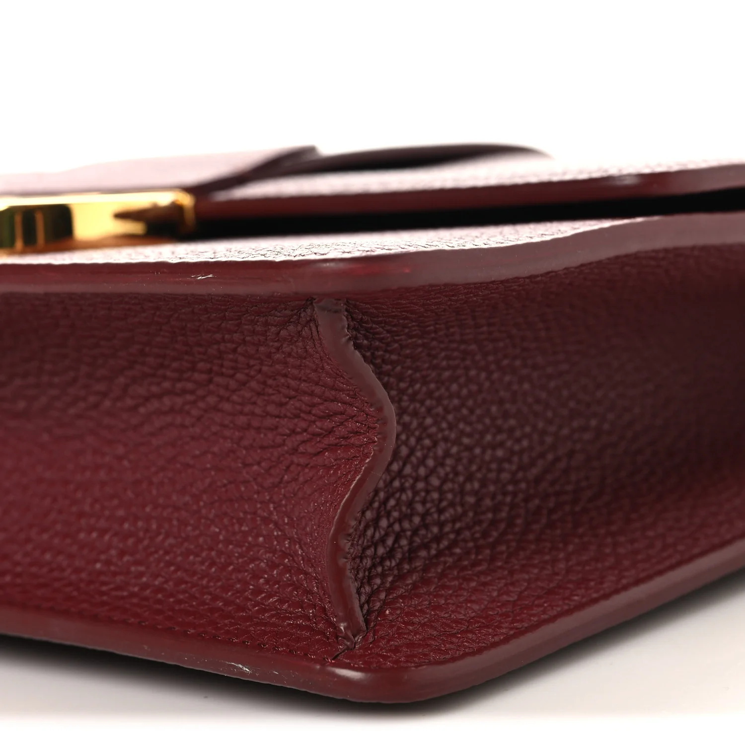 Grained Calfskin 30 Montaigne Flap Bag Red Brick - Image 8