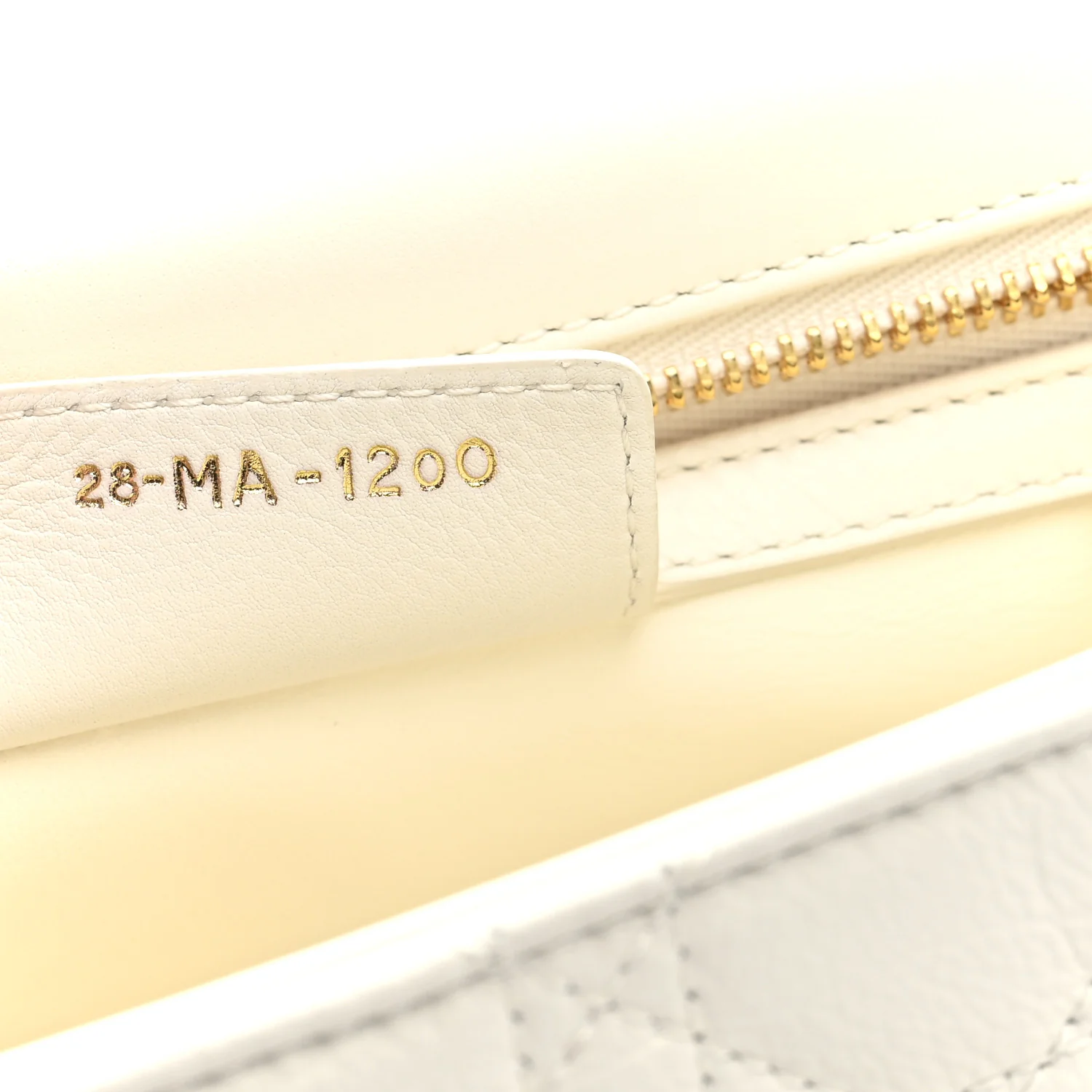 Grained Calfskin Cannage Large Caro Bag Ivory - Image 7