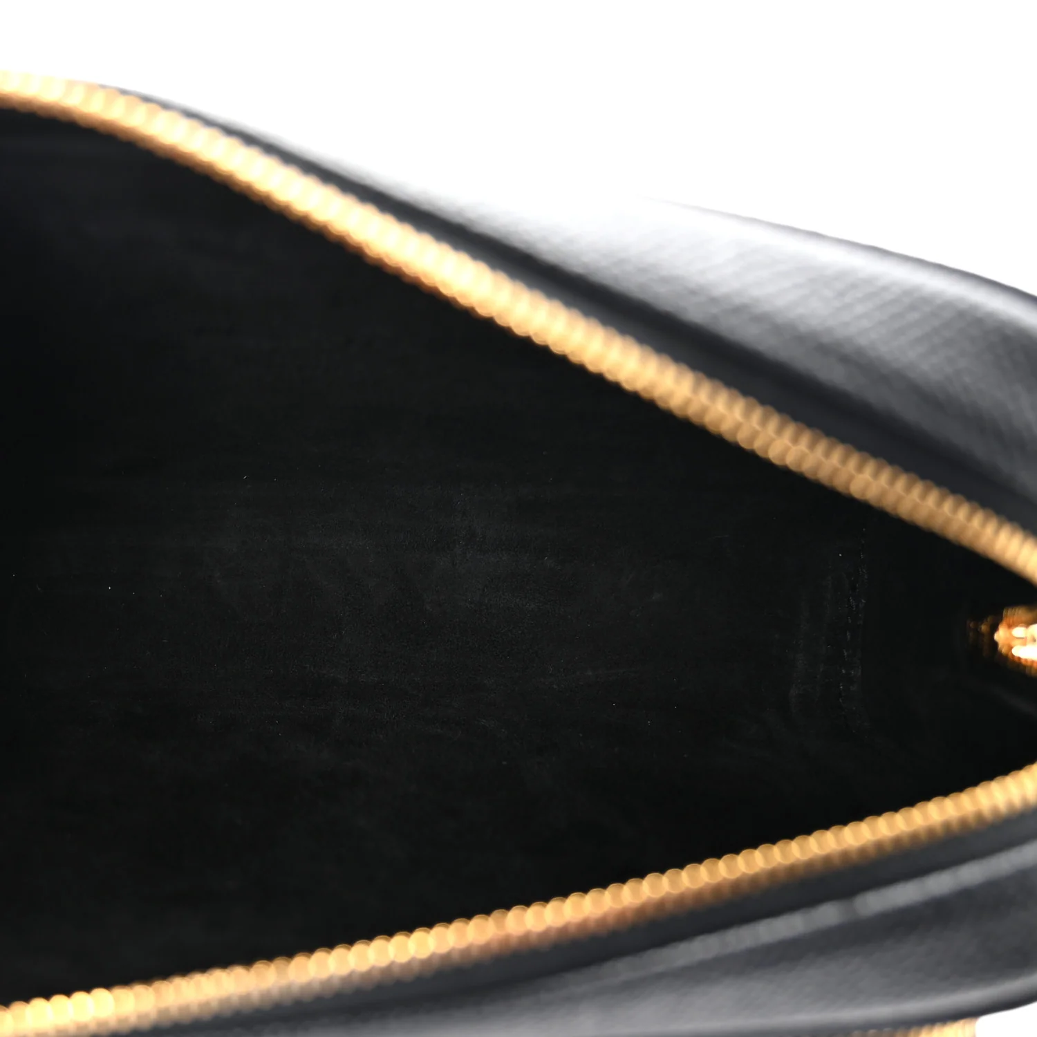 Grained Calfskin Caro Double Pouch Black - Image 5