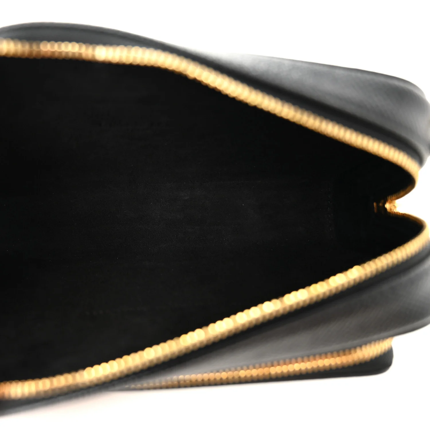 Grained Calfskin Caro Double Pouch Black - Image 5